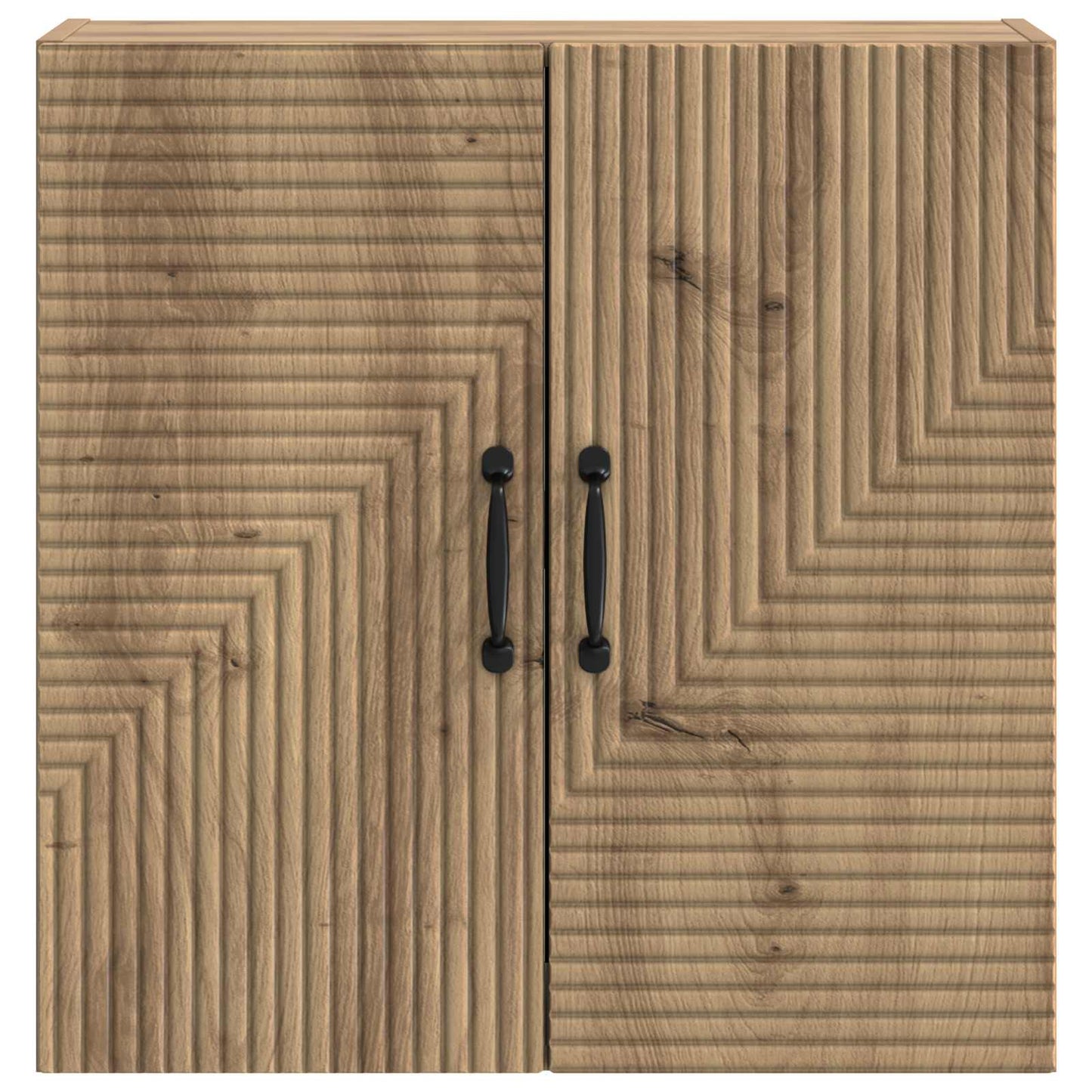 Wandkast Artisanaal eiken 59 x 31 x 60 cm Bewerkt hout is nu te koop bij PeponiXL, paradijselijk wonen!