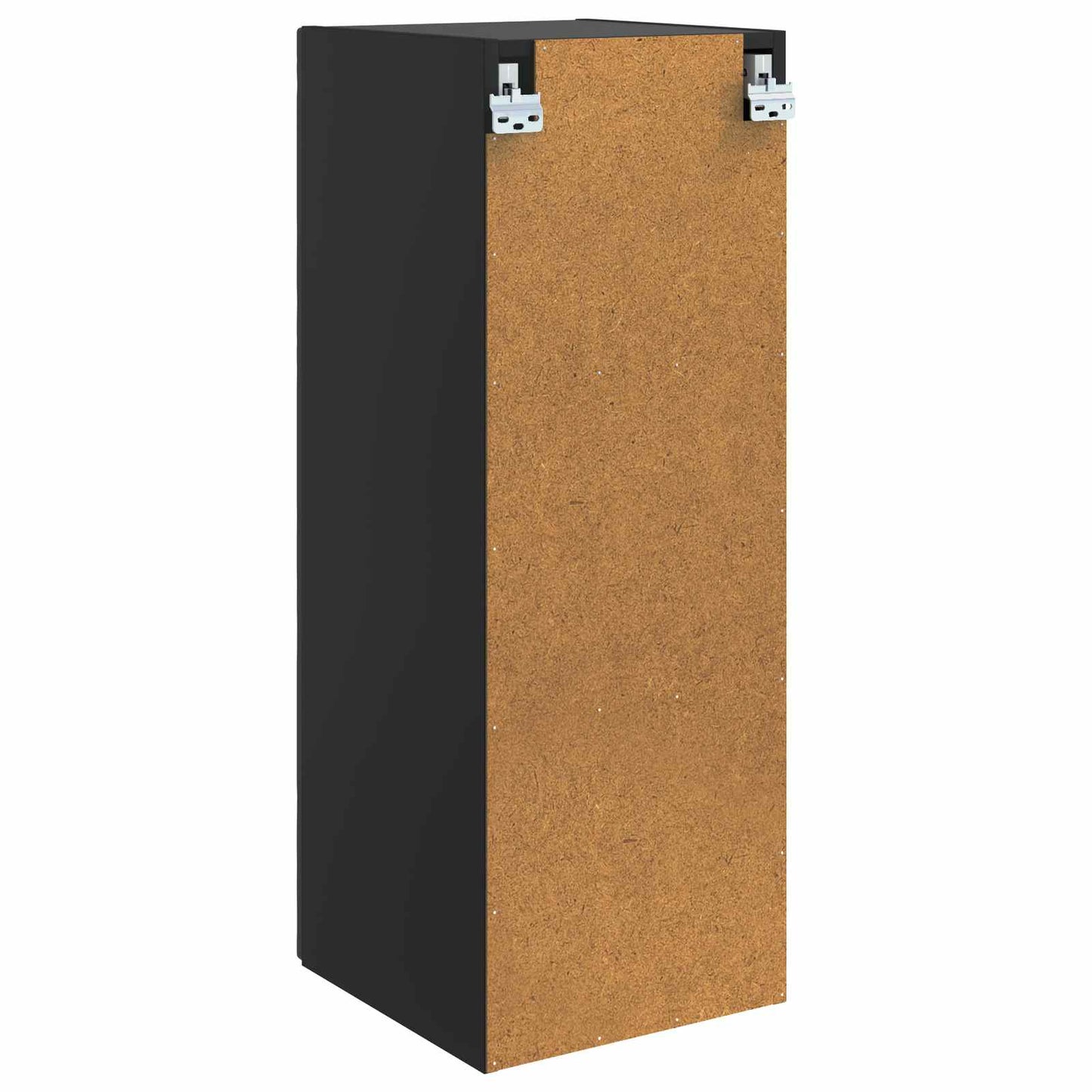 Wandkast Zwart 33 x 34,5 x 90 cm Bewerkt hout is nu te koop bij PeponiXL, paradijselijk wonen!