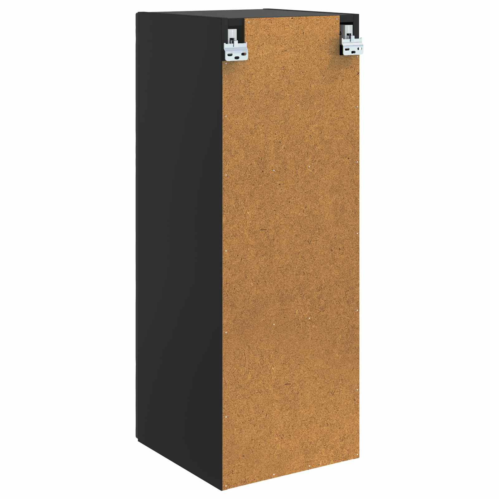Wandkast Zwart 33 x 34,5 x 90 cm Bewerkt hout is nu te koop bij PeponiXL, paradijselijk wonen!