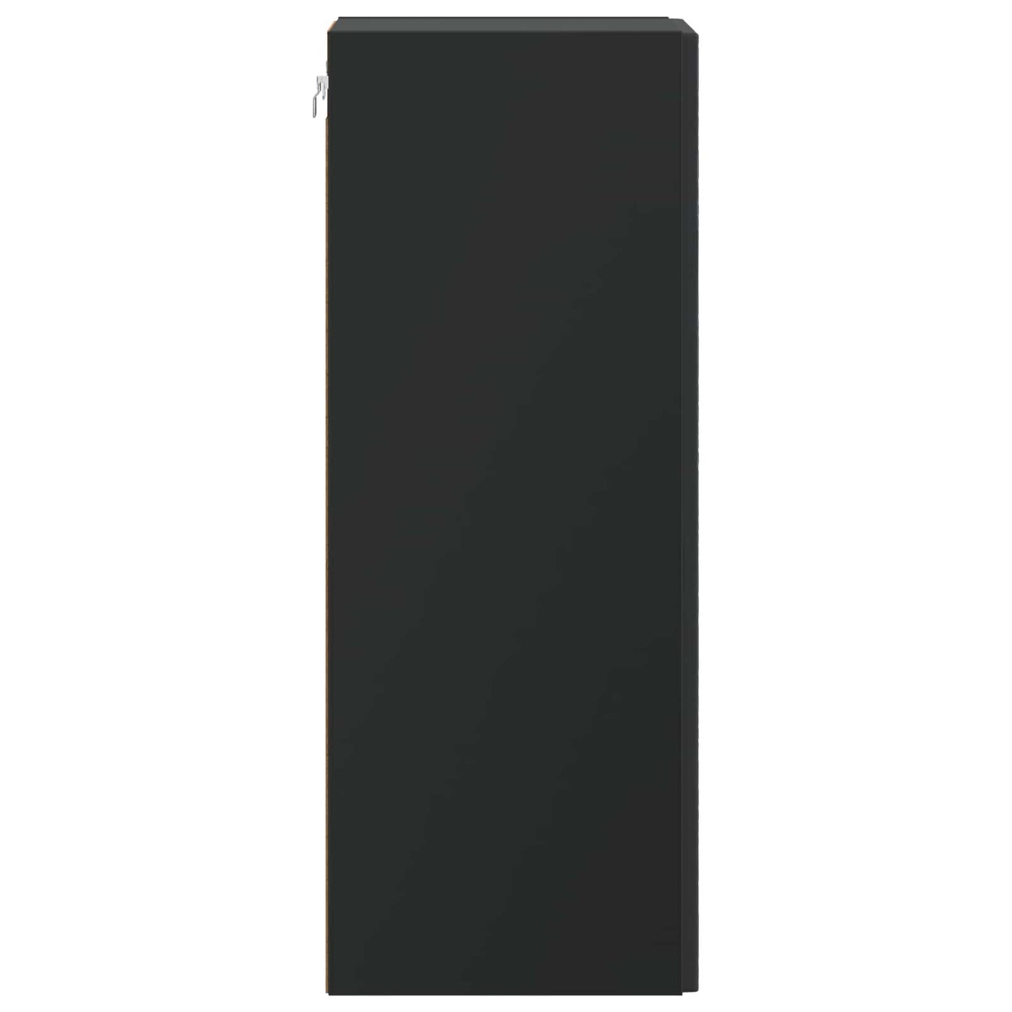 Wandkast Zwart 33 x 34,5 x 90 cm Bewerkt hout is nu te koop bij PeponiXL, paradijselijk wonen!