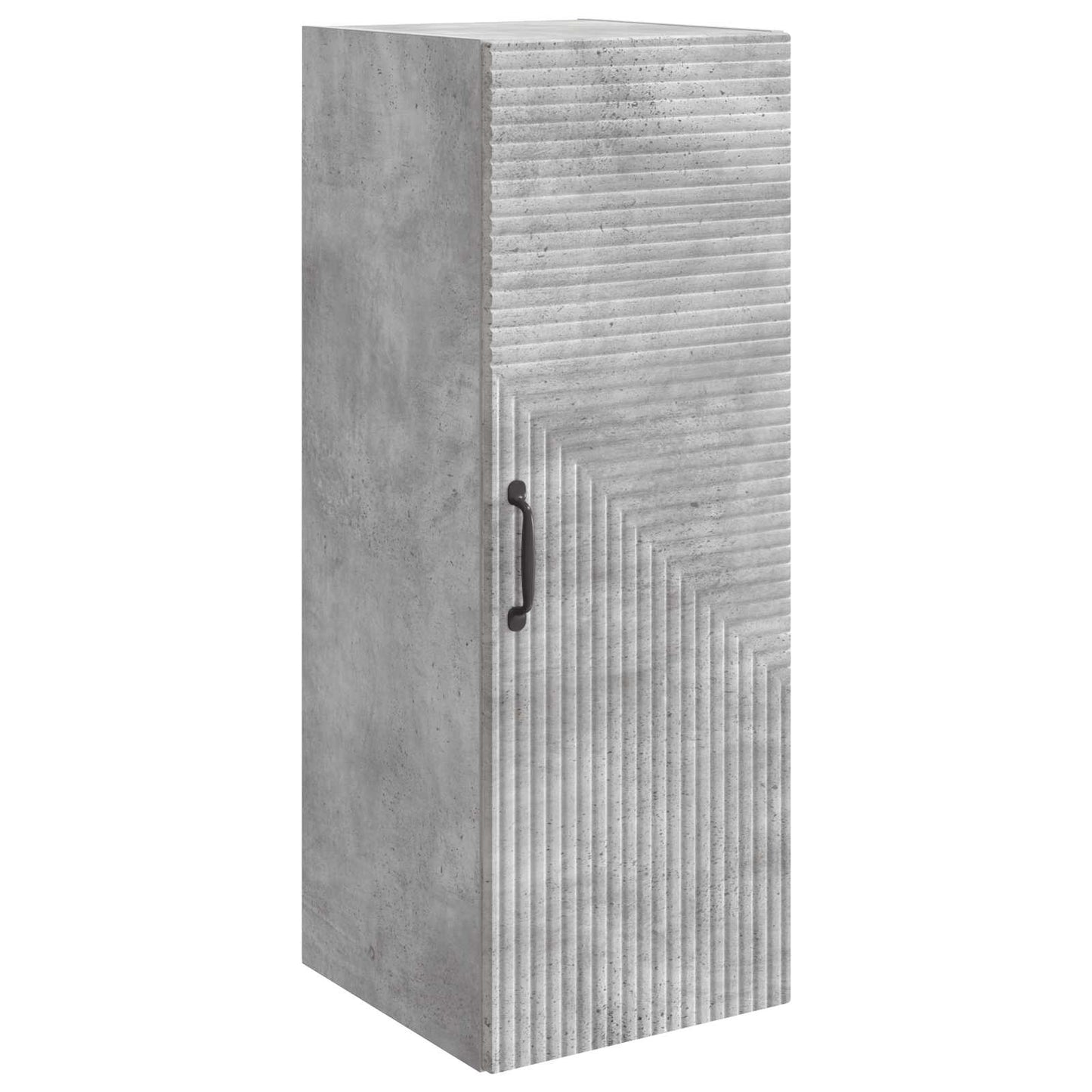 Wandkast Betongrijs 33 x 34,5 x 90 cm Bewerkt hout is nu te koop bij PeponiXL, paradijselijk wonen!