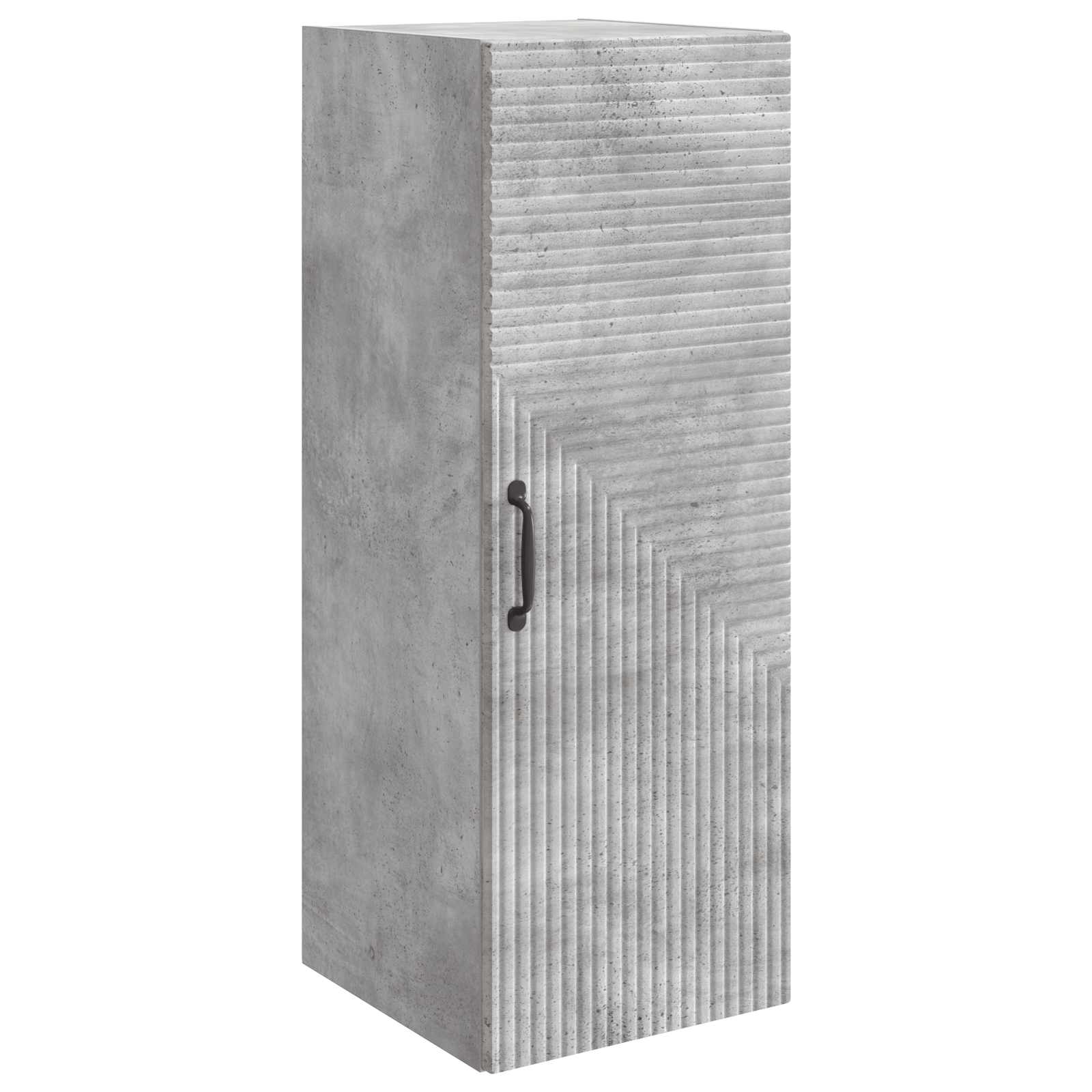 Wandkast Betongrijs 33 x 34,5 x 90 cm Bewerkt hout is nu te koop bij PeponiXL, paradijselijk wonen!