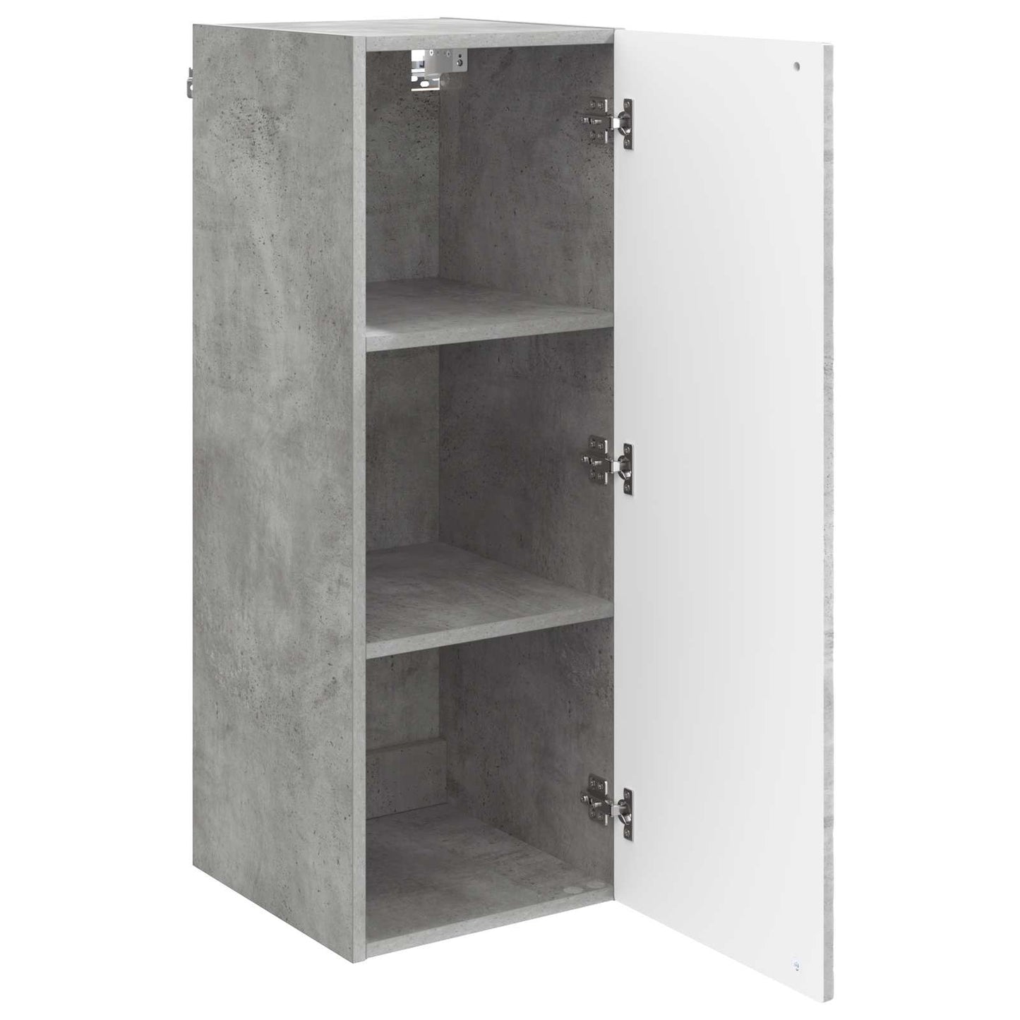 Wandkast Betongrijs 33 x 34,5 x 90 cm Bewerkt hout is nu te koop bij PeponiXL, paradijselijk wonen!