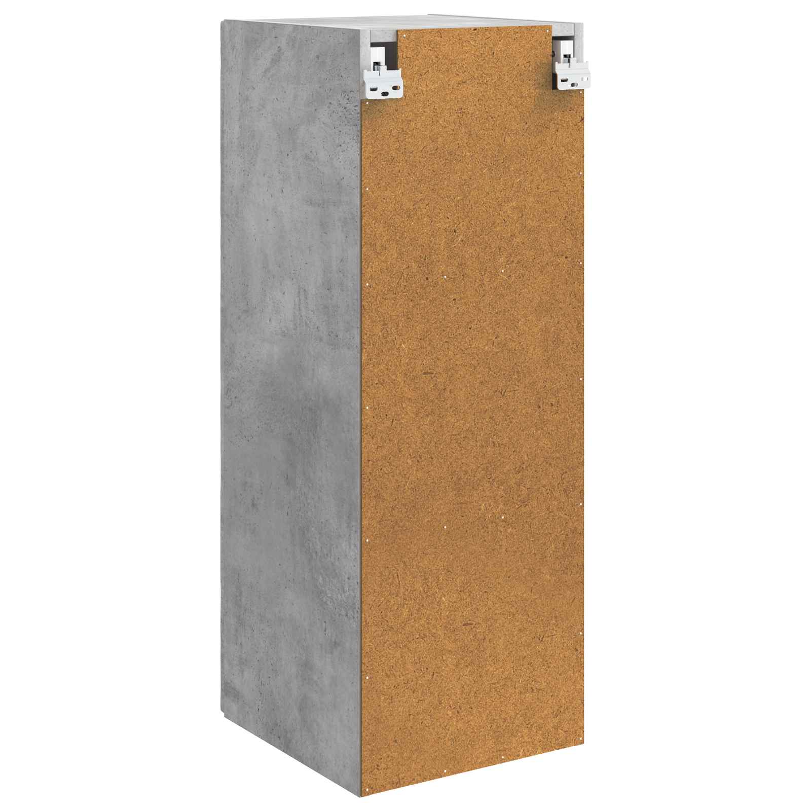 Wandkast Betongrijs 33 x 34,5 x 90 cm Bewerkt hout is nu te koop bij PeponiXL, paradijselijk wonen!