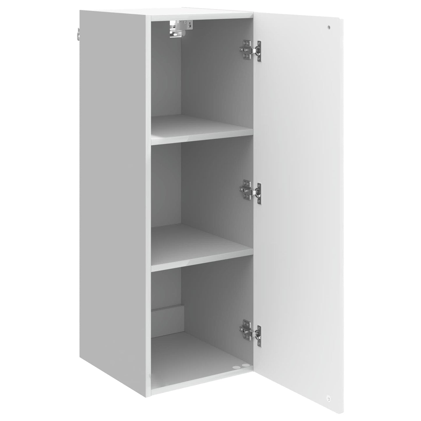 Wandkast Hoogglans Wit 33 x 34,5 x 90 cm Bewerkt hout is nu te koop bij PeponiXL, paradijselijk wonen!