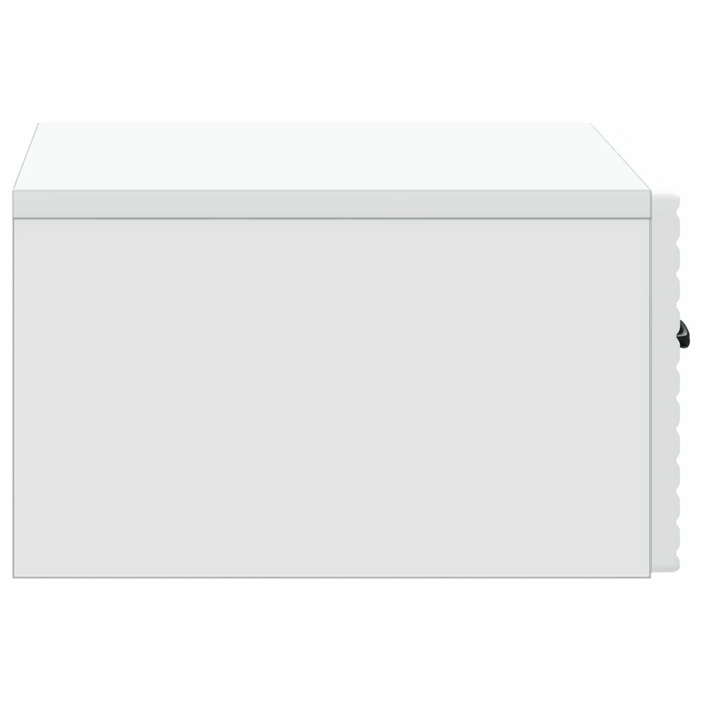 Wandbeugel Bedkast met lade Wit 49 x 34,5 x 20 cm Bewerkt hout is nu te koop bij PeponiXL, paradijselijk wonen!