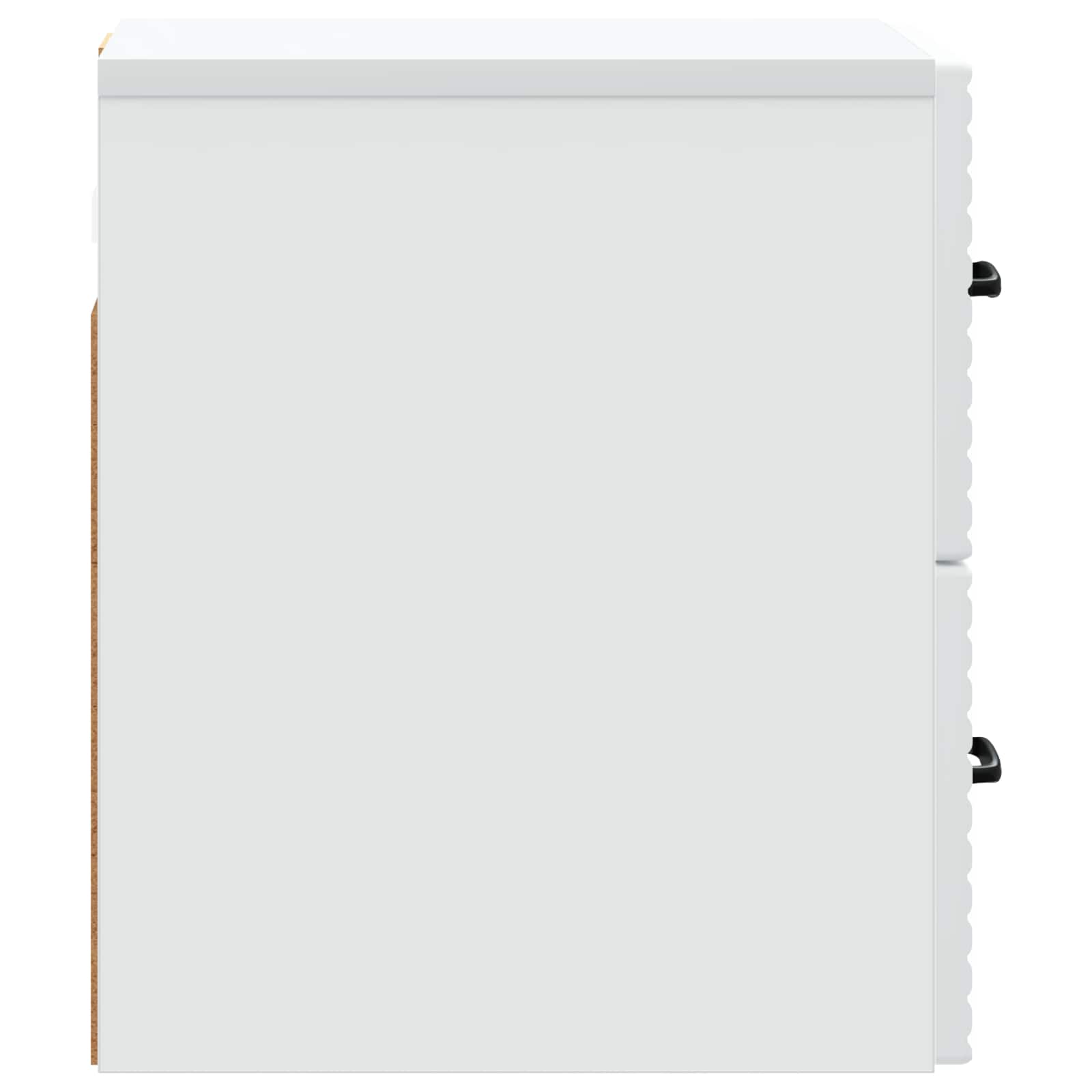 Wandbeugel Bedkast met lade Wit 34,5 x 33 x 40 cm Bewerkt hout is nu te koop bij PeponiXL, paradijselijk wonen!