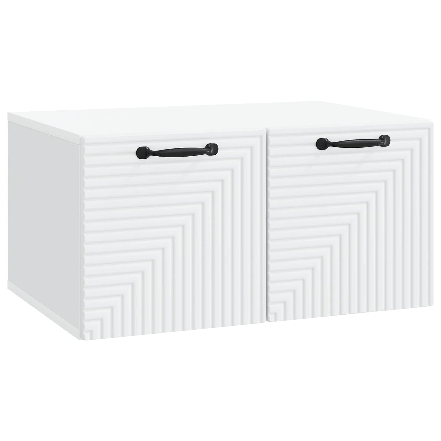 Wandbeugel TV-kast Wit 59,5 x 41 x 30 cm Bewerkt hout is nu te koop bij PeponiXL, paradijselijk wonen!