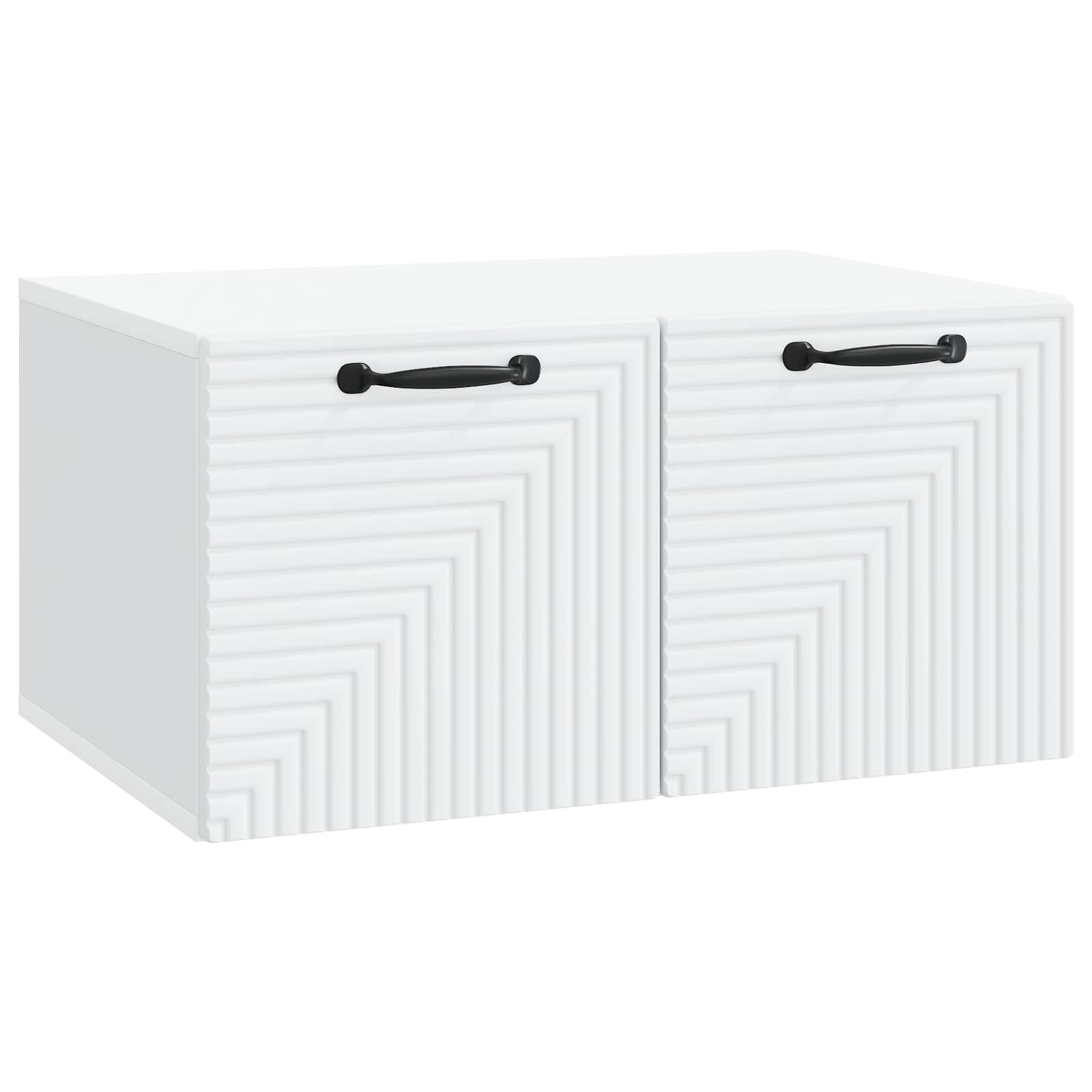 Wandbeugel TV-kast Wit 59,5 x 41 x 30 cm Bewerkt hout is nu te koop bij PeponiXL, paradijselijk wonen!