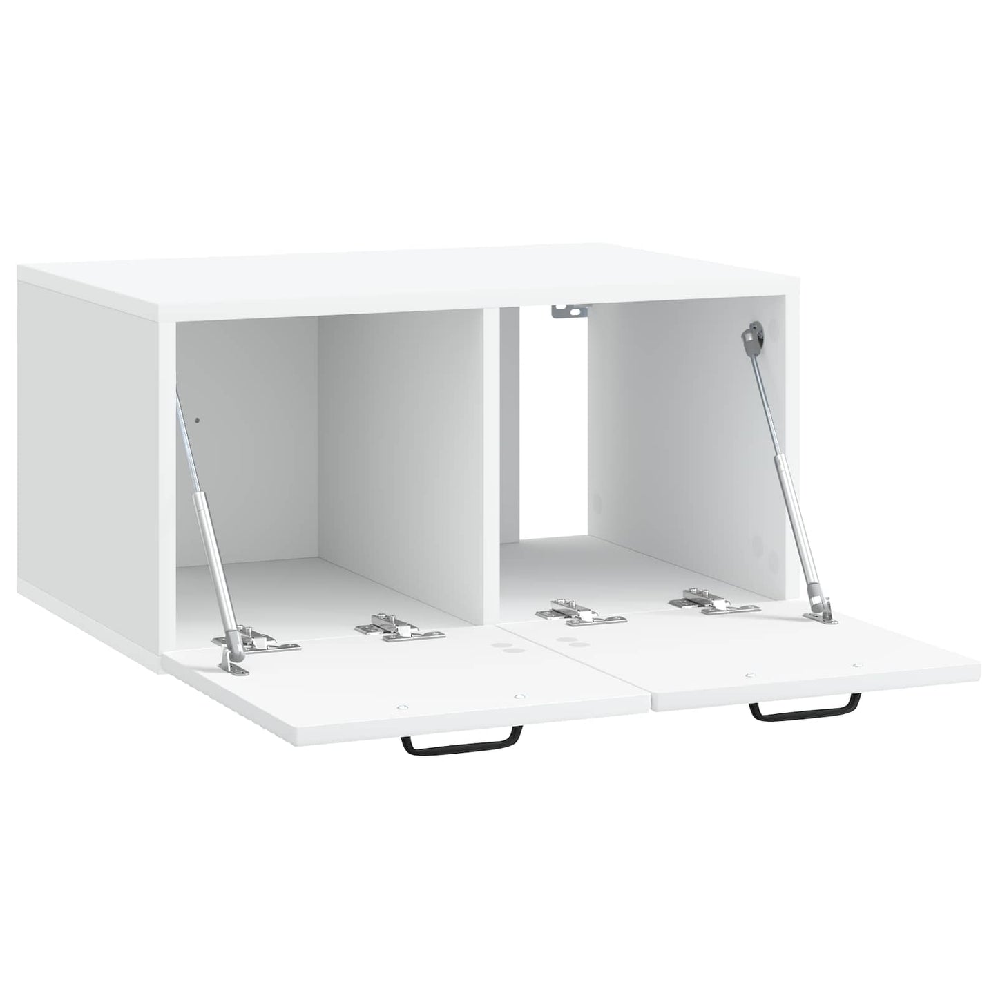 Wandbeugel TV-kast Wit 59,5 x 41 x 30 cm Bewerkt hout is nu te koop bij PeponiXL, paradijselijk wonen!