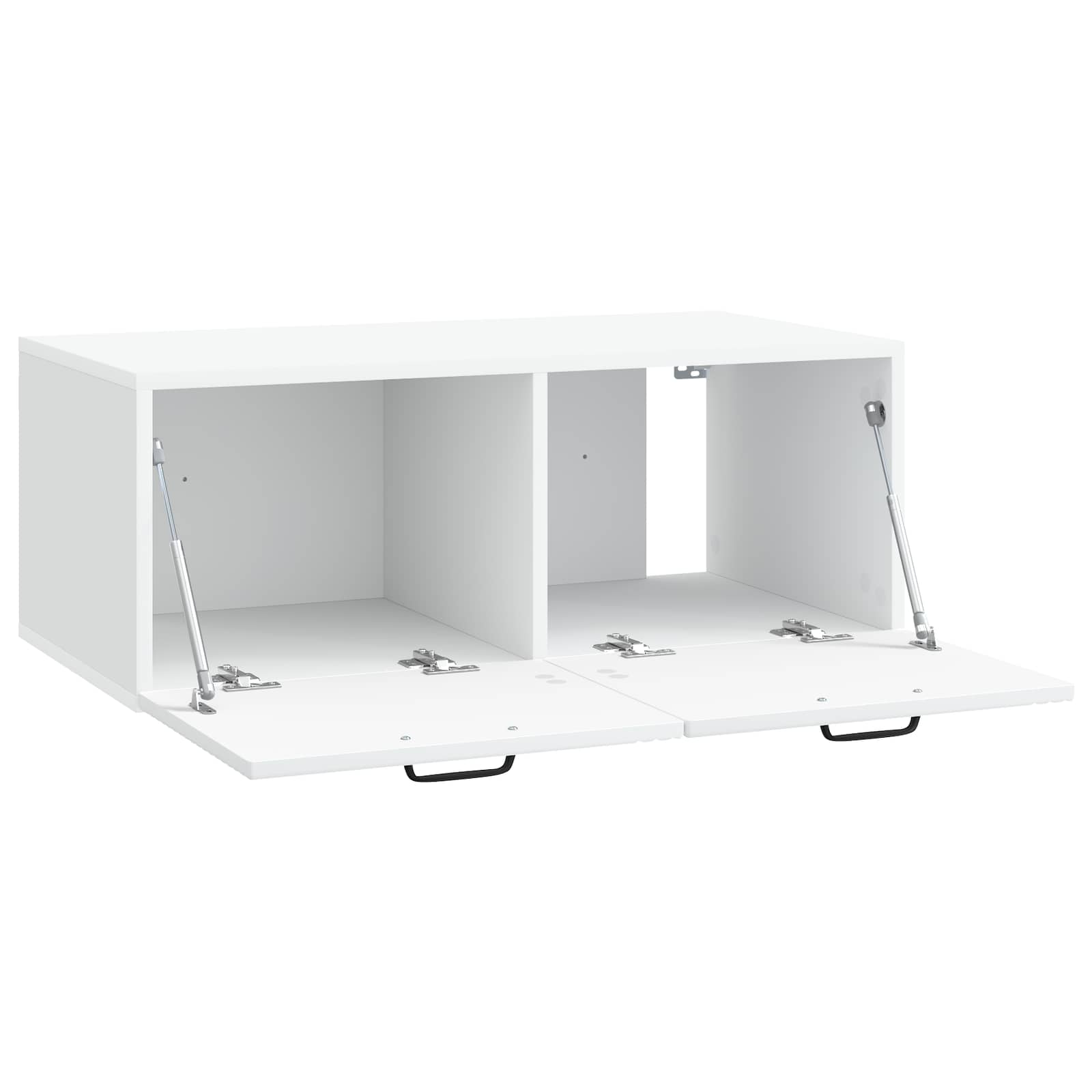 Wandbeugel TV-kast Wit 78,5 x 41 x 30 cm Bewerkt hout is nu te koop bij PeponiXL, paradijselijk wonen!