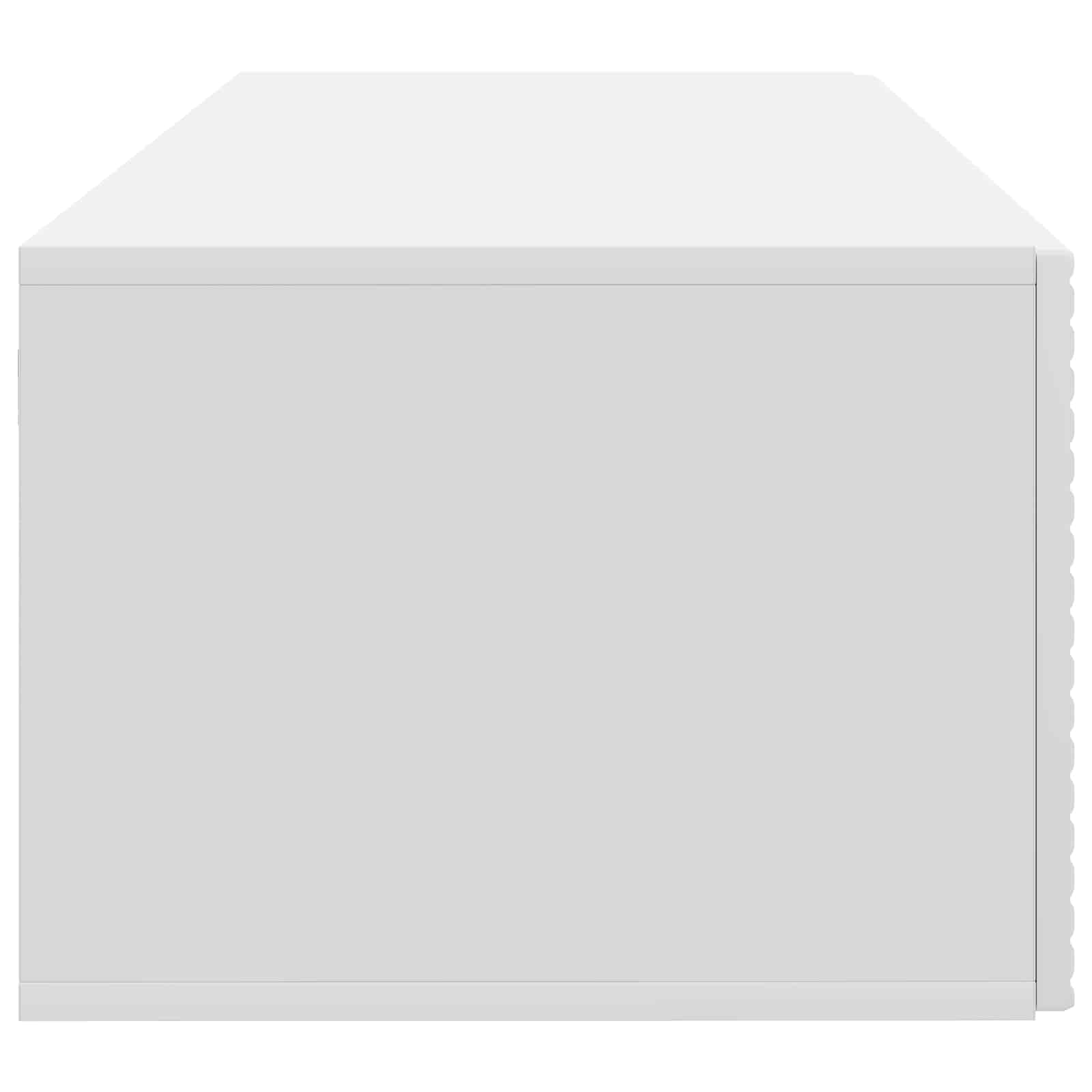 Wandbeugel TV-kast Wit 78,5 x 41 x 30 cm Bewerkt hout is nu te koop bij PeponiXL, paradijselijk wonen!