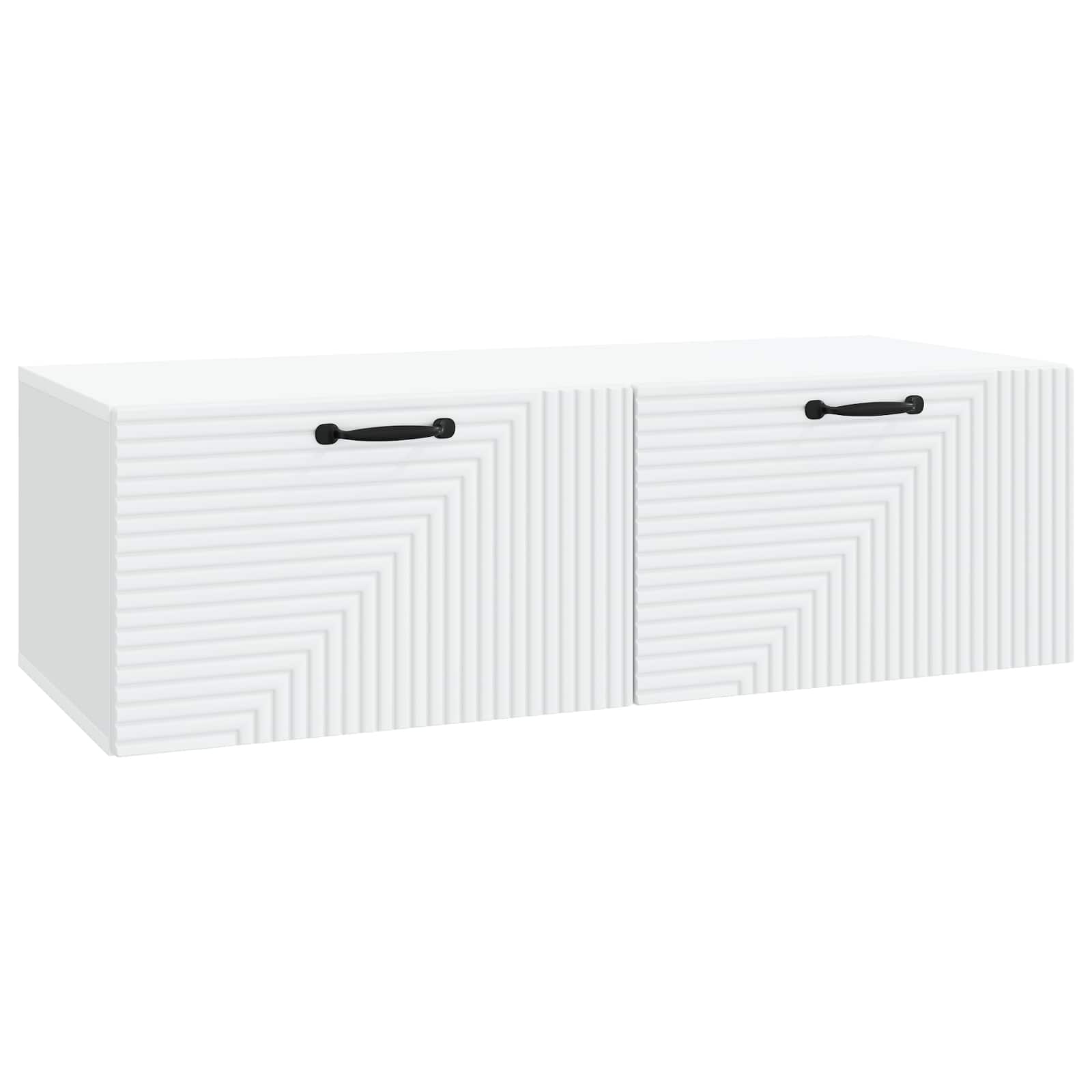 Wandbeugel TV-kast Wit 98 x 41 x 30 cm Bewerkt hout is nu te koop bij PeponiXL, paradijselijk wonen!