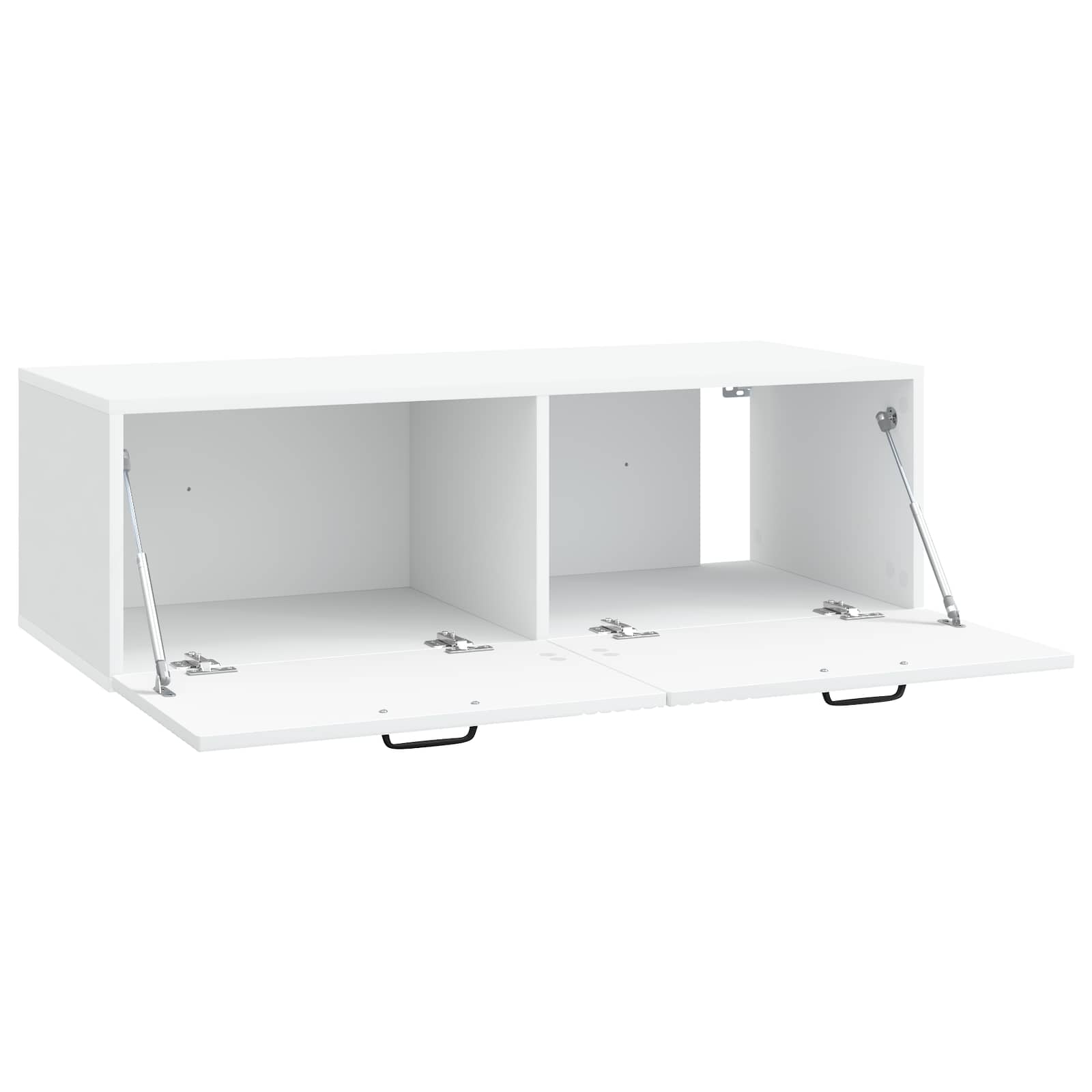 Wandbeugel TV-kast Wit 98 x 41 x 30 cm Bewerkt hout is nu te koop bij PeponiXL, paradijselijk wonen!