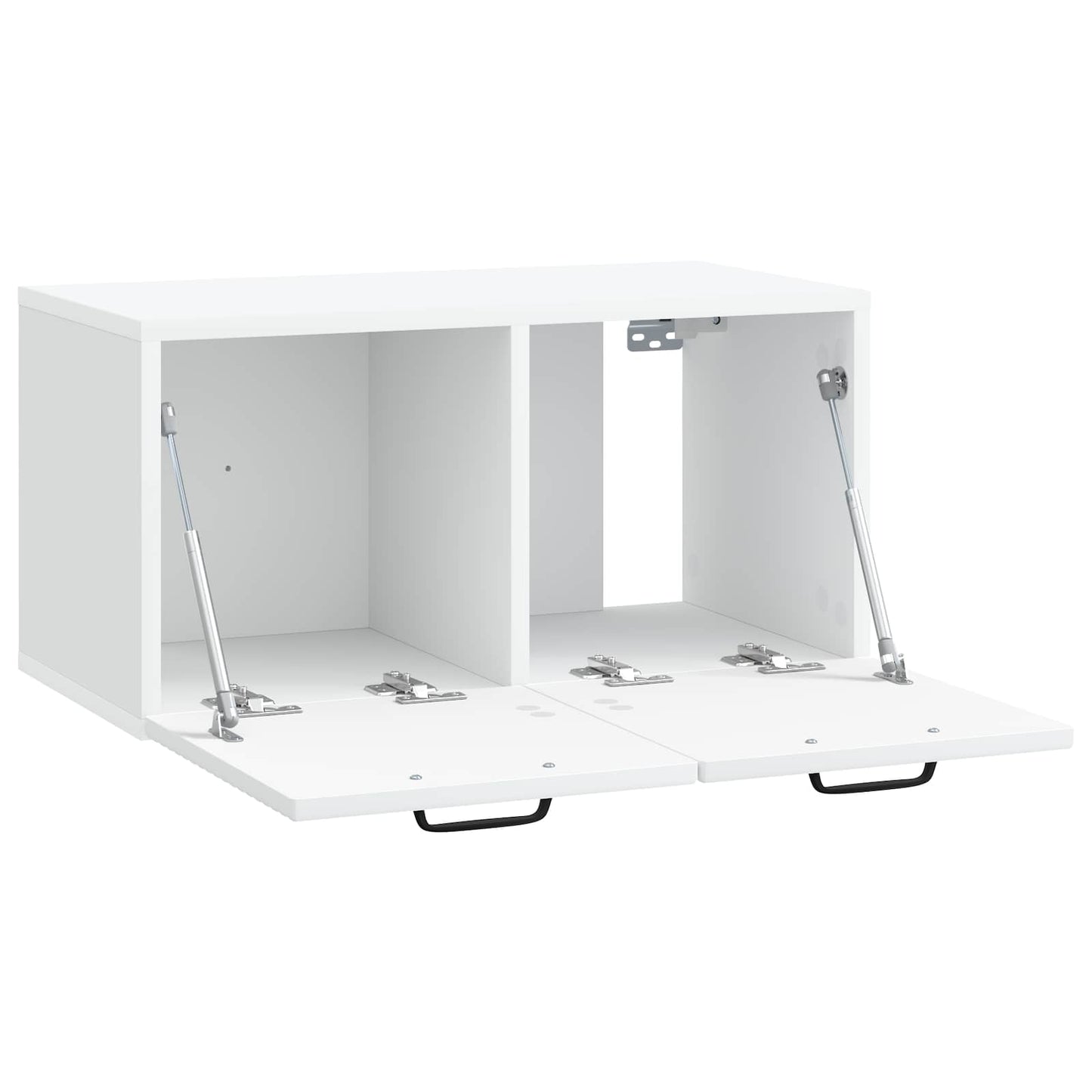 Wandbeugel TV-kast Wit 59,5 x 31 x 30 cm Bewerkt hout is nu te koop bij PeponiXL, paradijselijk wonen!