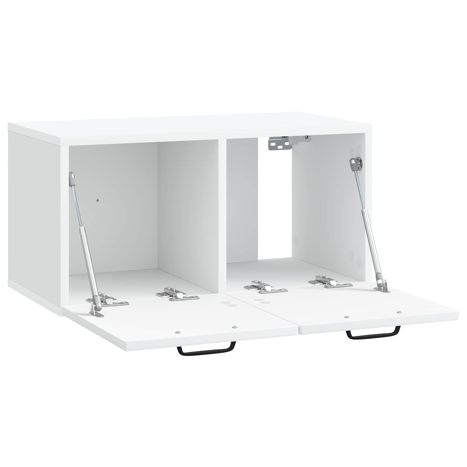 Wandbeugel TV-kast Wit 59,5 x 31 x 30 cm Bewerkt hout is nu te koop bij PeponiXL, paradijselijk wonen!