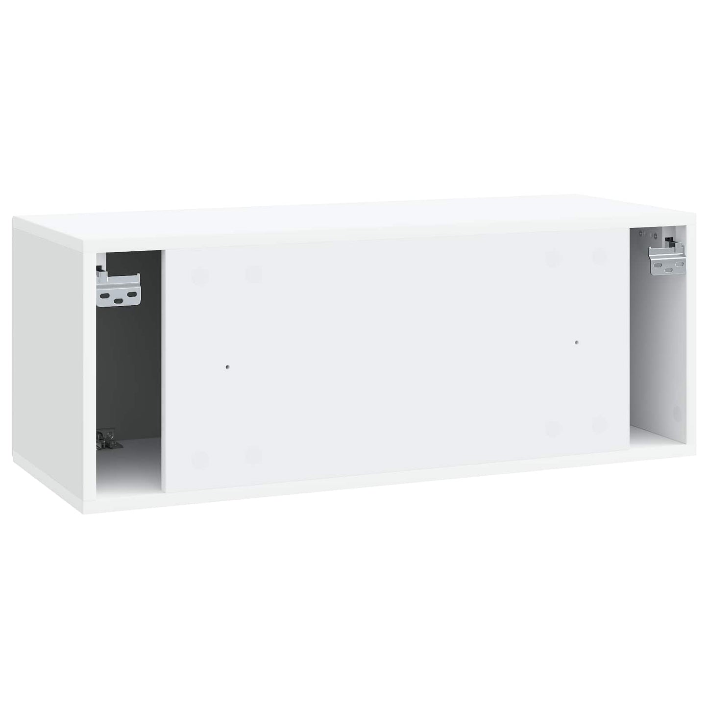 Wandbeugel TV-kast Wit 78,5 x 31 x 30 cm Bewerkt hout is nu te koop bij PeponiXL, paradijselijk wonen!