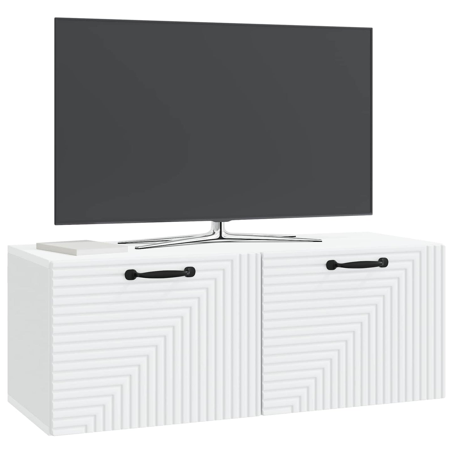 Wandbeugel TV-kast Wit 78,5 x 31 x 30 cm Bewerkt hout is nu te koop bij PeponiXL, paradijselijk wonen!