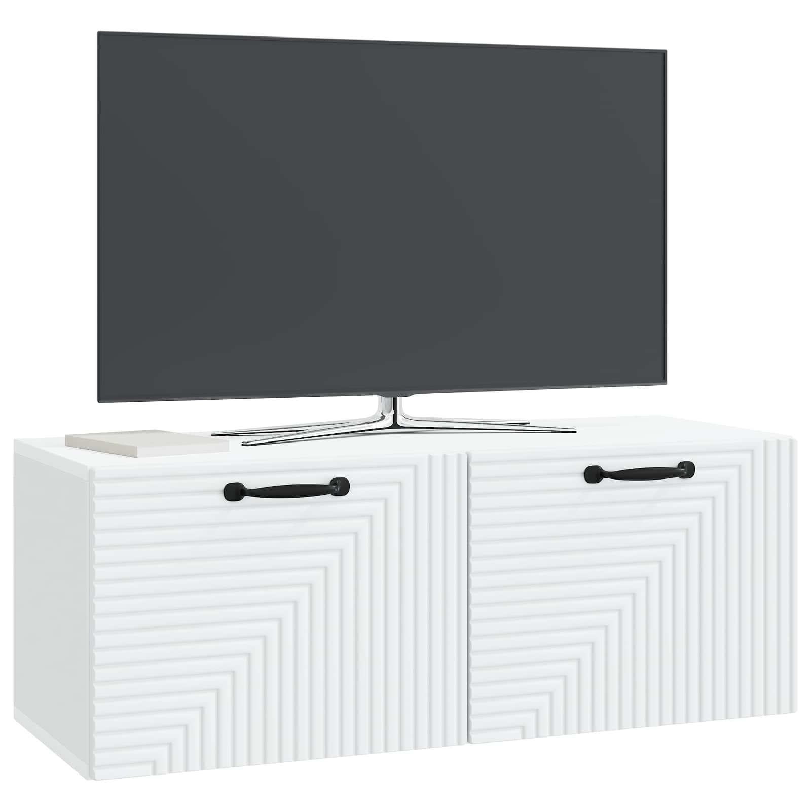 Wandbeugel TV-kast Wit 78,5 x 31 x 30 cm Bewerkt hout is nu te koop bij PeponiXL, paradijselijk wonen!