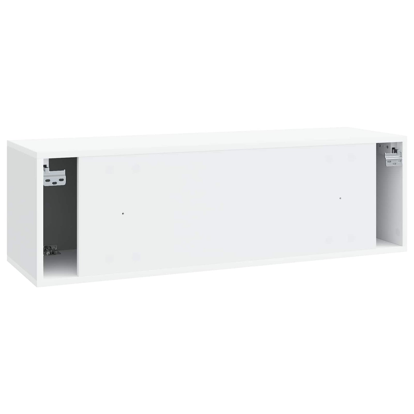 Wandbeugel TV-kast Wit 98 x 31 x 30 cm Bewerkt hout is nu te koop bij PeponiXL, paradijselijk wonen!