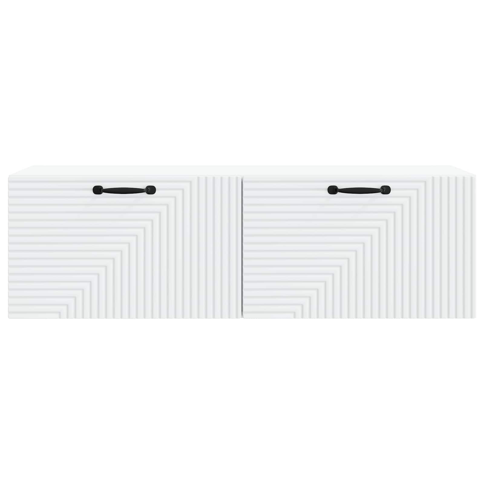 Wandbeugel TV-kast Wit 98 x 31 x 30 cm Bewerkt hout is nu te koop bij PeponiXL, paradijselijk wonen!