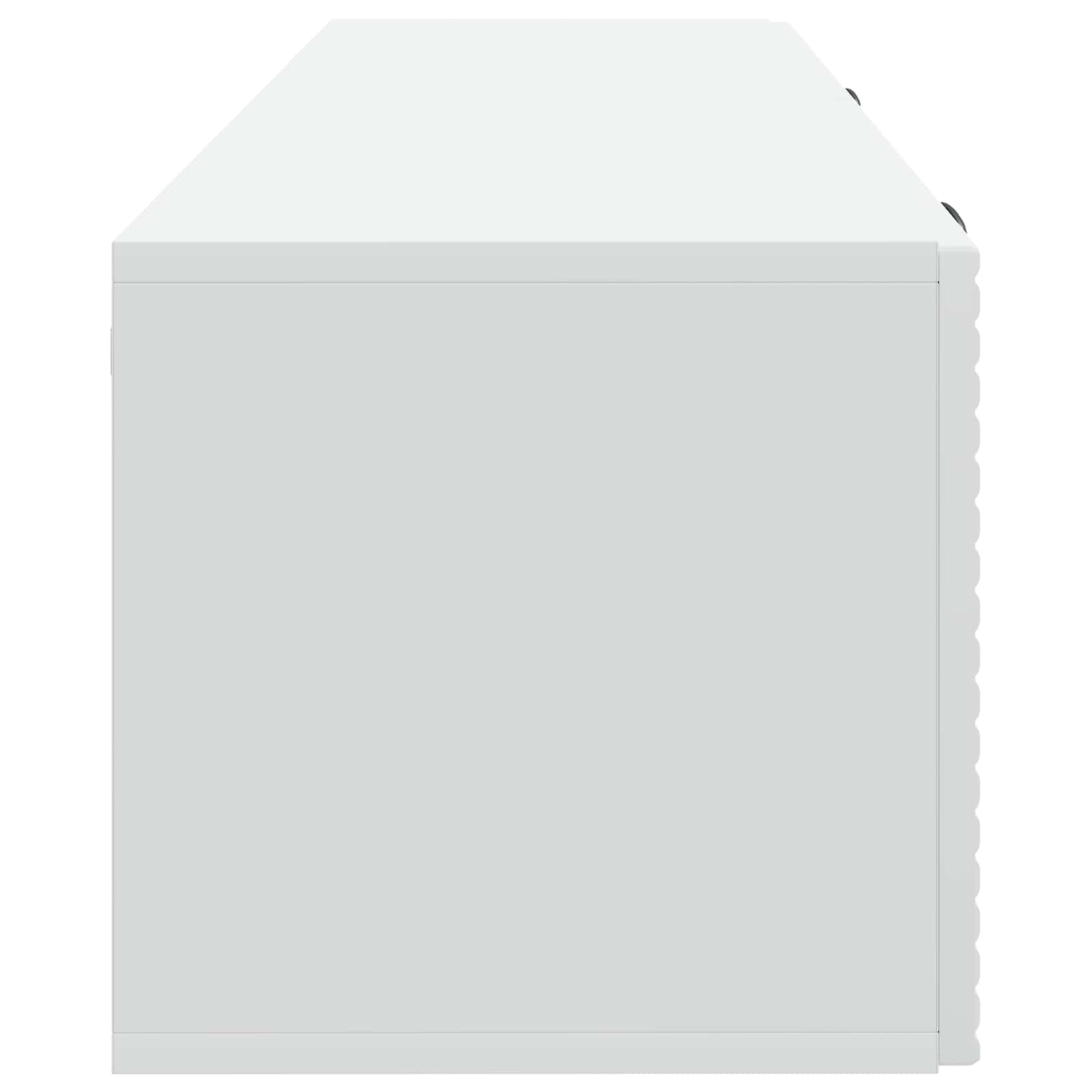 Wandbeugel TV-kast Wit 98 x 31 x 30 cm Bewerkt hout is nu te koop bij PeponiXL, paradijselijk wonen!
