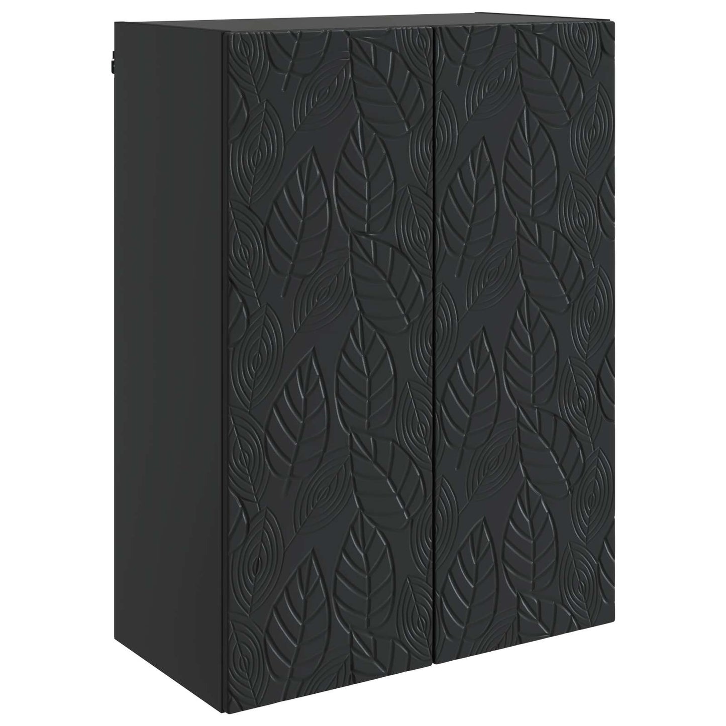 Wandkast Zwart 66 x 34,5 x 90 cm Bewerkt hout is nu te koop bij PeponiXL, paradijselijk wonen!