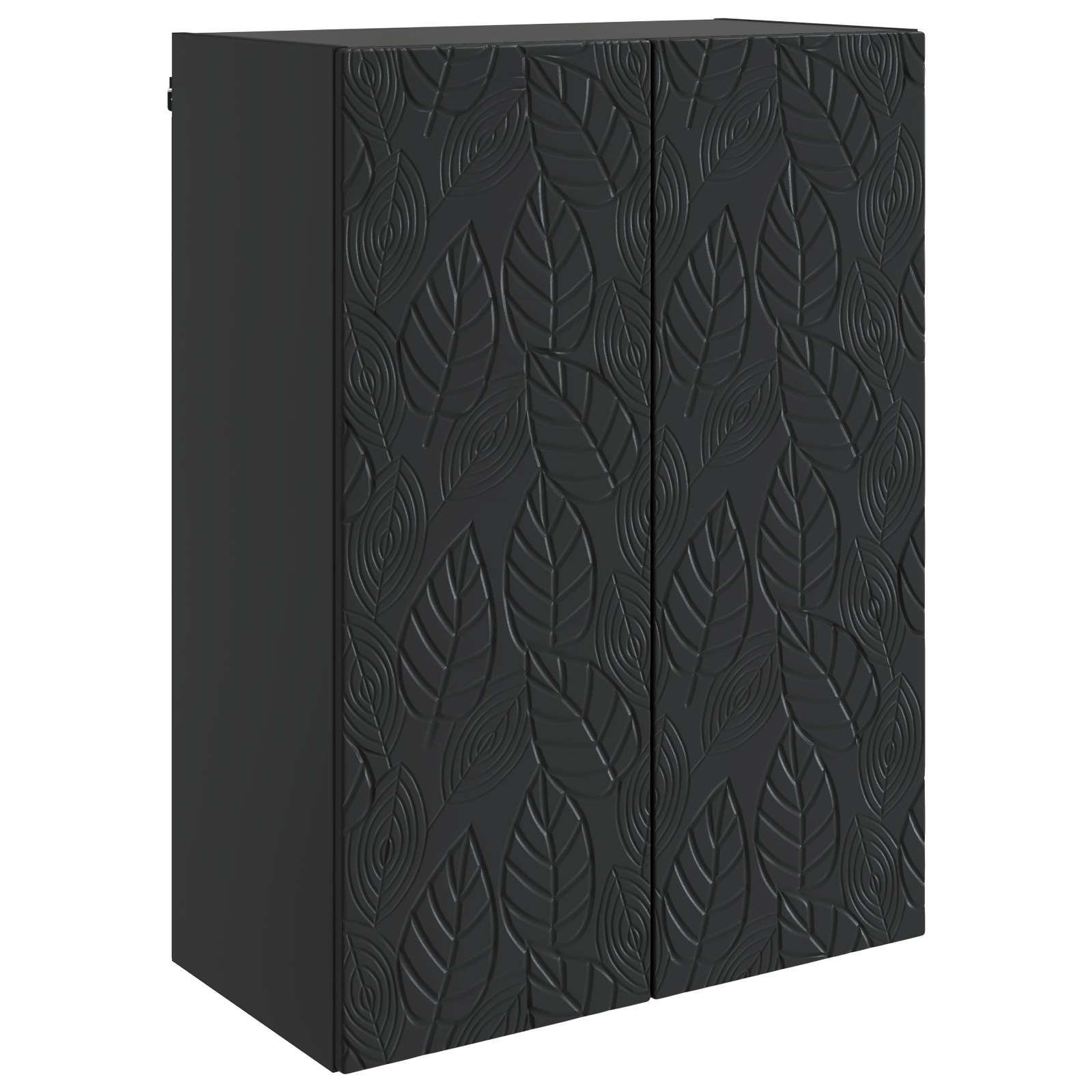 Wandkast Zwart 66 x 34,5 x 90 cm Bewerkt hout is nu te koop bij PeponiXL, paradijselijk wonen!