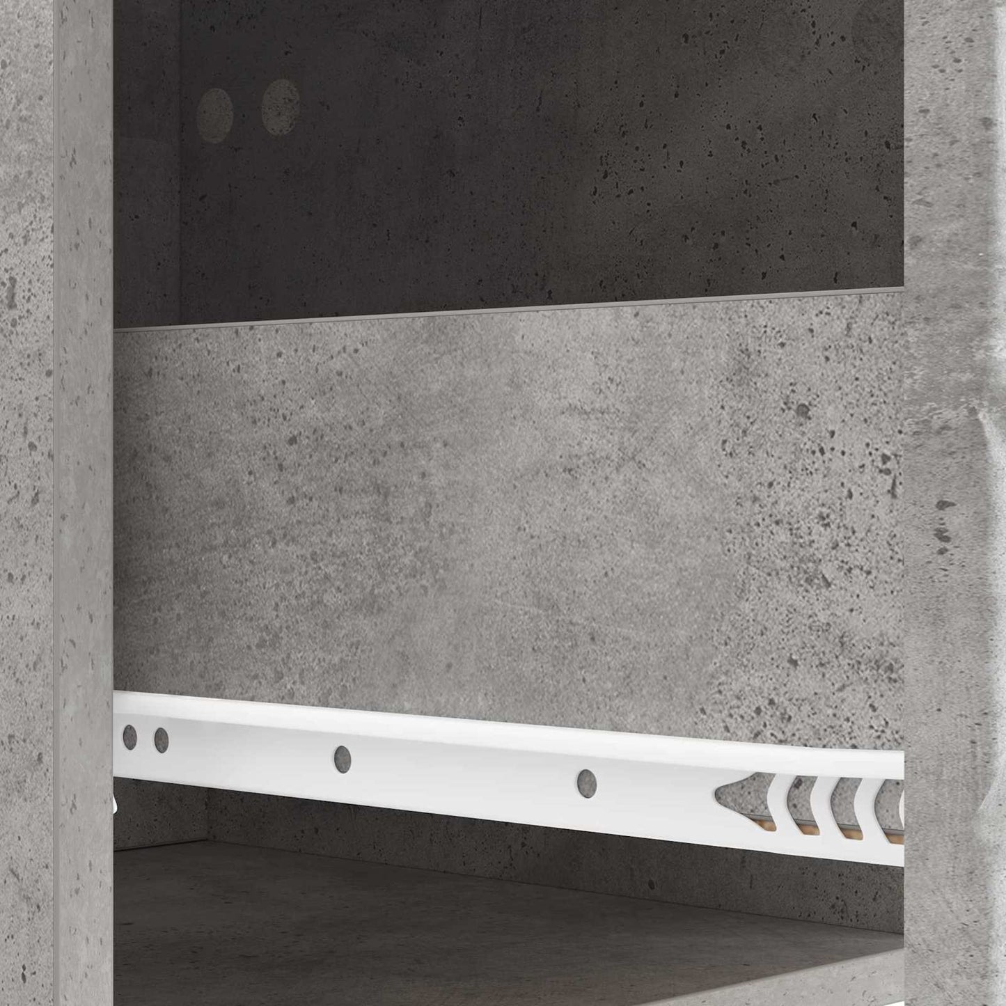 Wandmontage Zijtafel 2 pcs Betongrijs 34,5 x 33 x 20 cm is nu te koop bij PeponiXL, paradijselijk wonen!