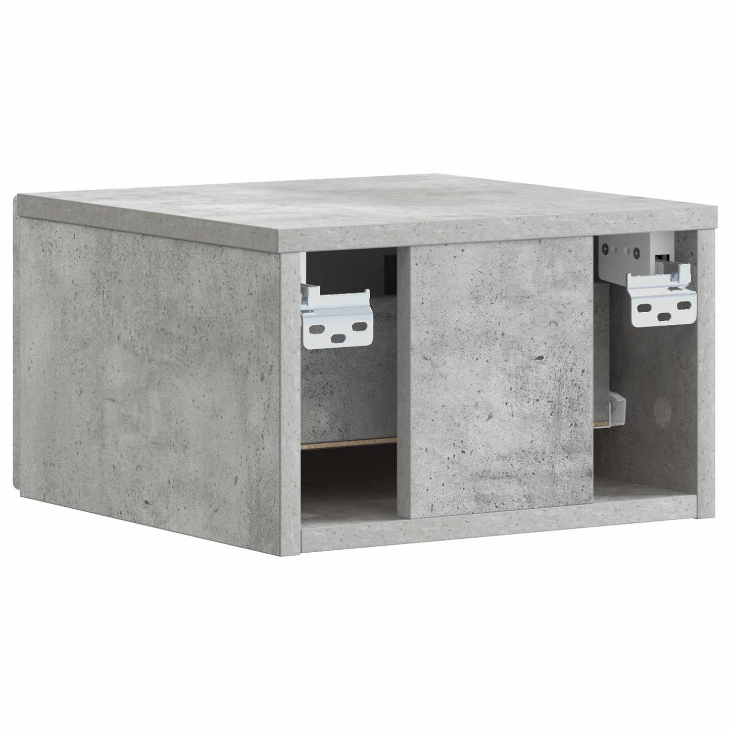 Wandmontage Zijtafel 2 pcs Betongrijs 34,5 x 33 x 20 cm is nu te koop bij PeponiXL, paradijselijk wonen!