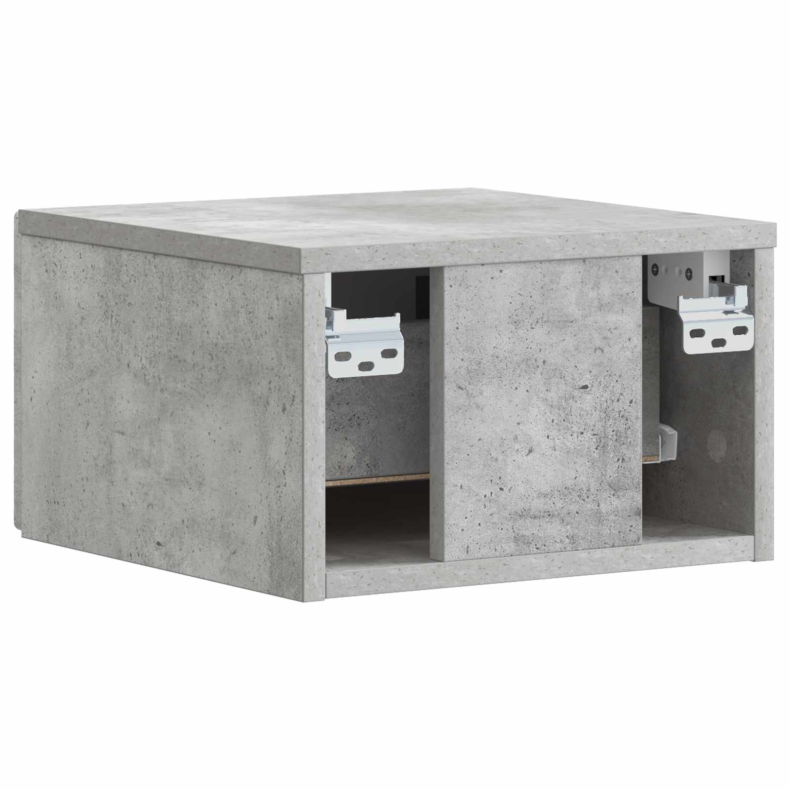 Wandmontage Zijtafel 2 pcs Betongrijs 34,5 x 33 x 20 cm is nu te koop bij PeponiXL, paradijselijk wonen!