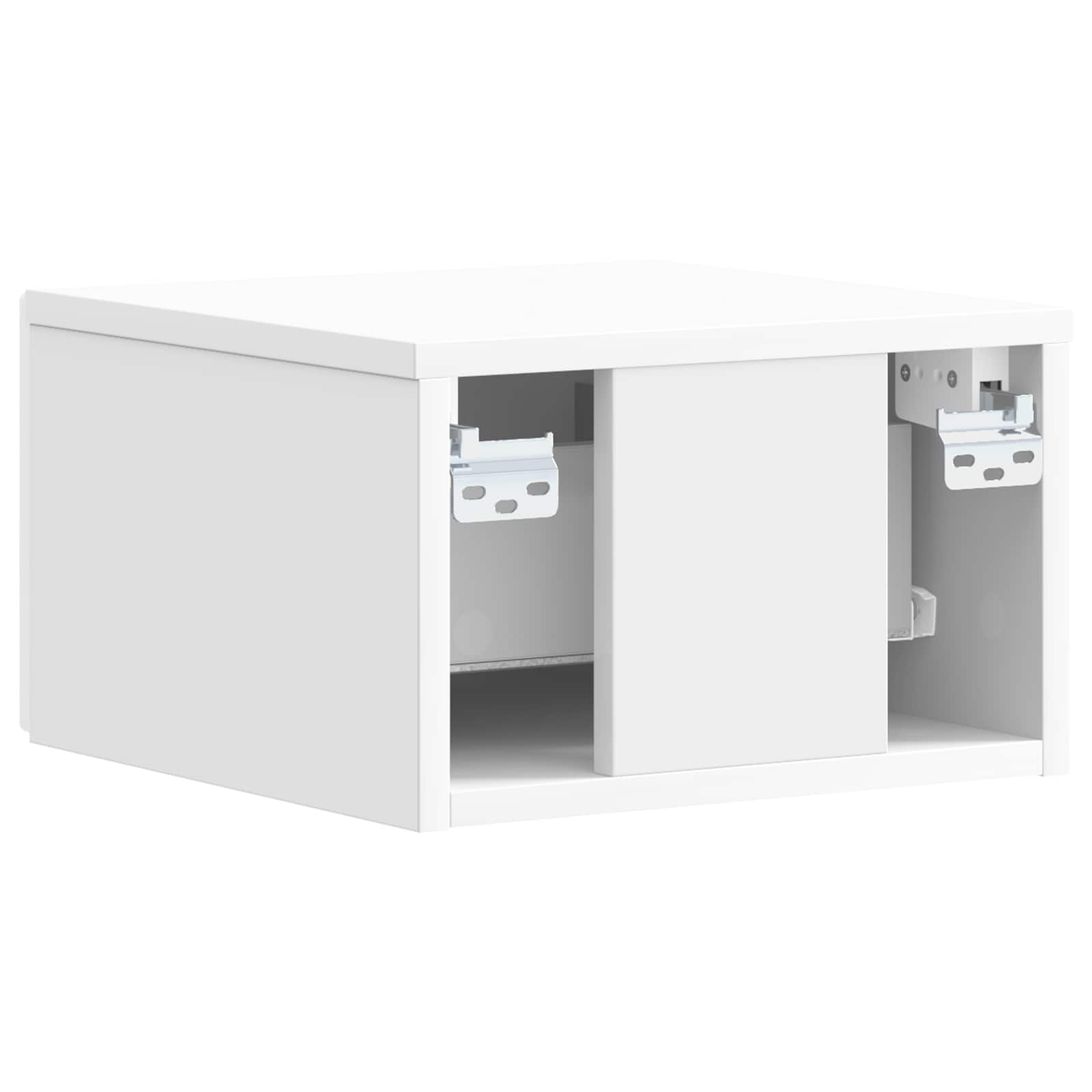 Wandmontage Zijtafel 2 pcs Hoogglans Wit 34,5 x 33 x 20 cm is nu te koop bij PeponiXL, paradijselijk wonen!