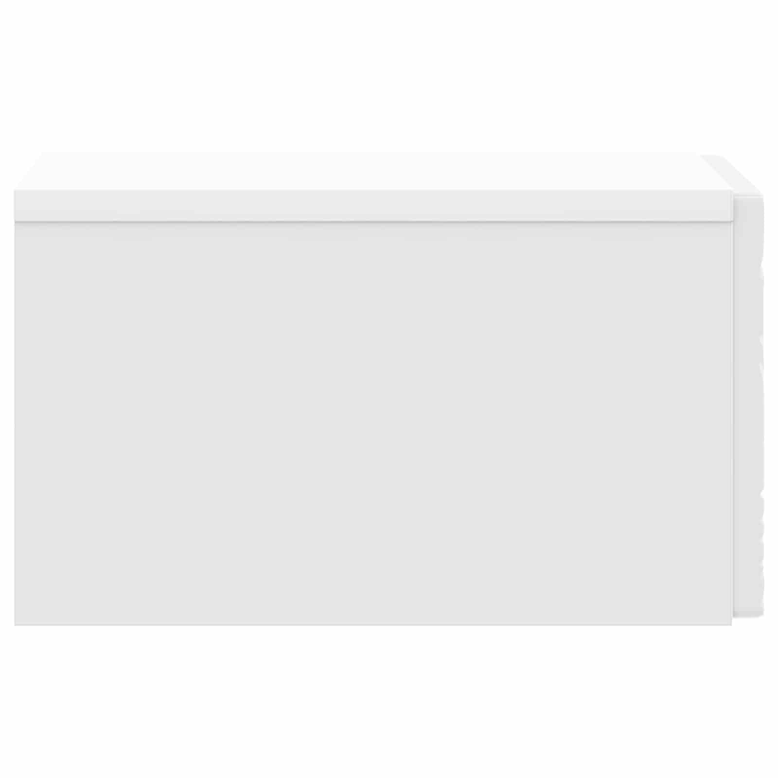 Wandmontage Zijtafel 2 pcs Hoogglans Wit 34,5 x 33 x 20 cm is nu te koop bij PeponiXL, paradijselijk wonen!