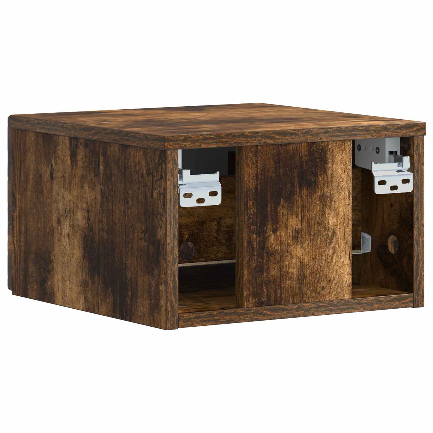Wandmontage Zijtafel Gerookt eiken 34,5 x 33 x 20 cm is nu te koop bij PeponiXL, paradijselijk wonen!