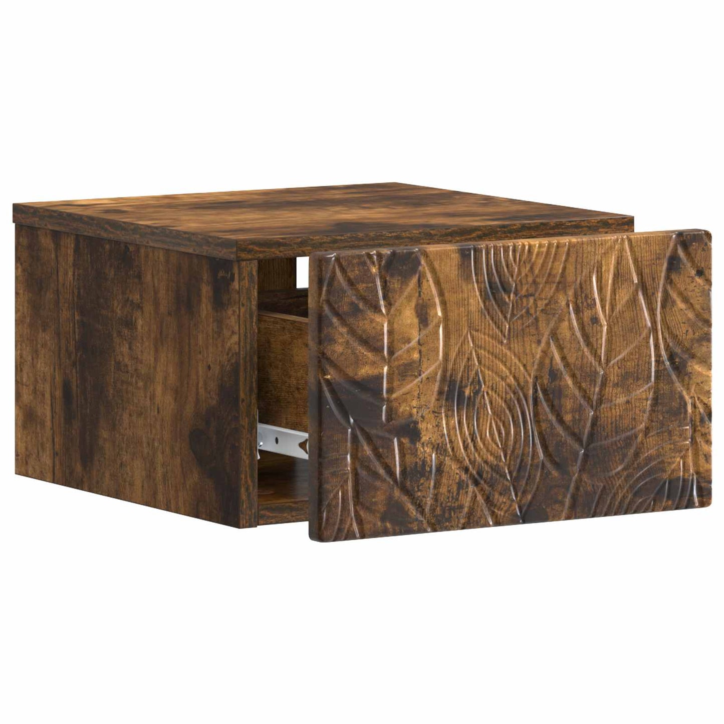Wandmontage Zijtafel 2 pcs Gerookt eiken 34,5 x 33 x 20 cm is nu te koop bij PeponiXL, paradijselijk wonen!