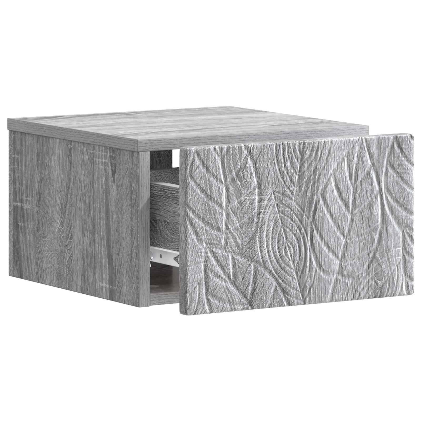 Wandmontage Zijtafel Grijs Sonoma 34,5 x 33 x 20 cm is nu te koop bij PeponiXL, paradijselijk wonen!
