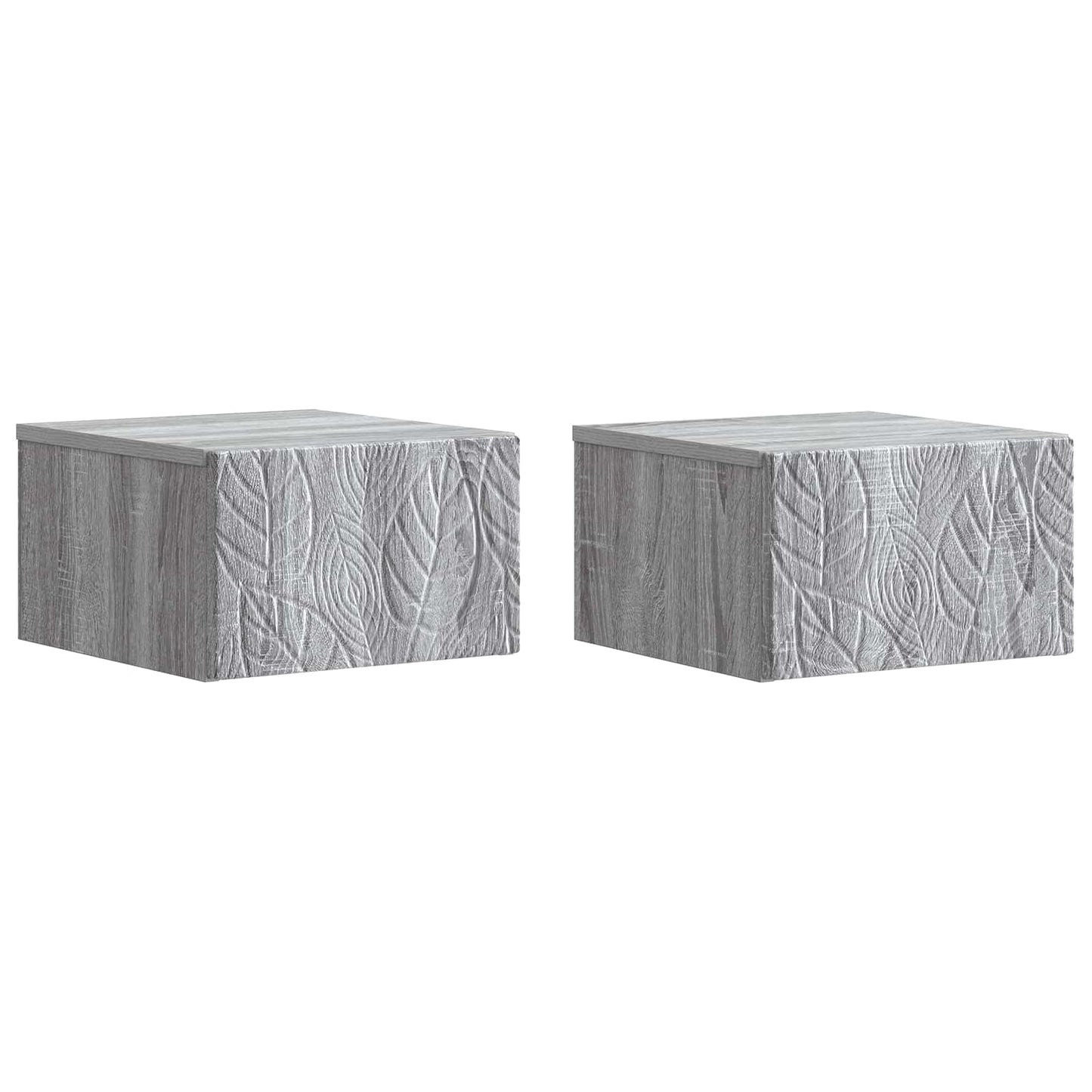 Wandmontage Zijtafel 2 pcs Grijs Sonoma 34,5 x 33 x 20 cm is nu te koop bij PeponiXL, paradijselijk wonen!