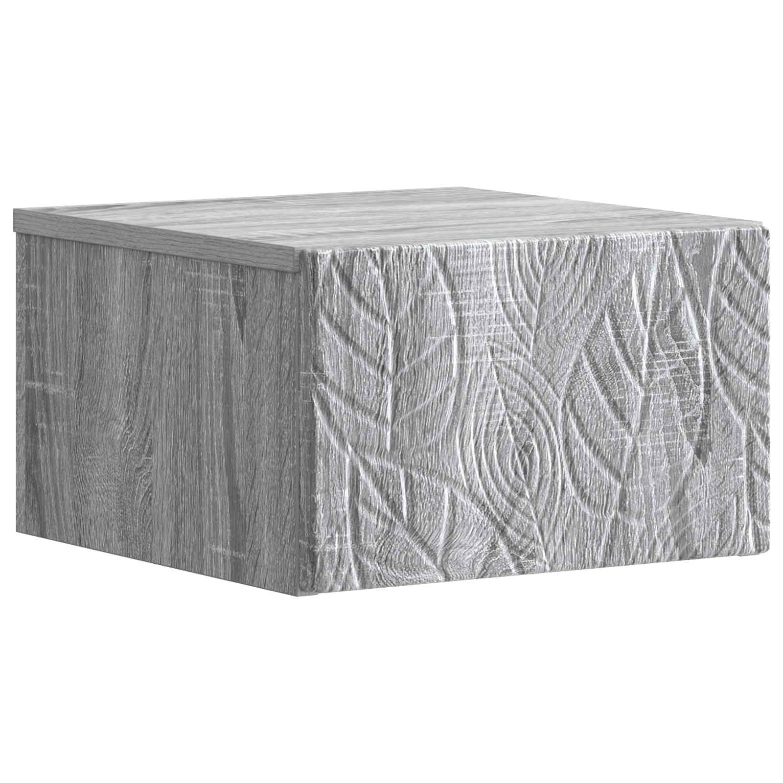 Wandmontage Zijtafel 2 pcs Grijs Sonoma 34,5 x 33 x 20 cm is nu te koop bij PeponiXL, paradijselijk wonen!