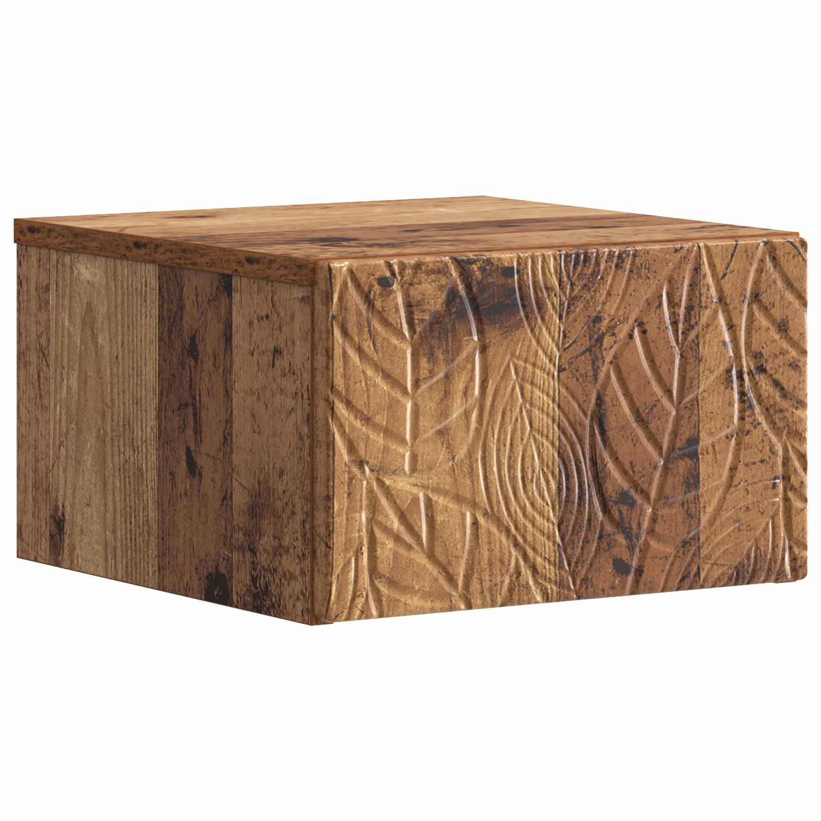 Wandmontage Zijtafel Oud hout 34,5 x 33 x 20 cm Bewerkt hout is nu te koop bij PeponiXL, paradijselijk wonen!
