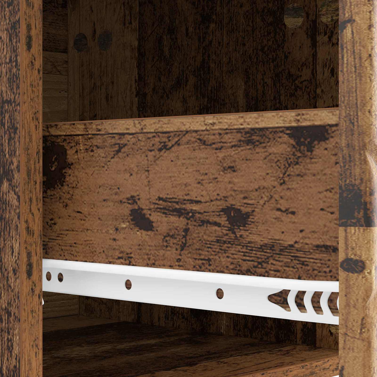 Wandmontage Zijtafel 2 pcs Oud hout 34,5 x 33 x 20 cm is nu te koop bij PeponiXL, paradijselijk wonen!