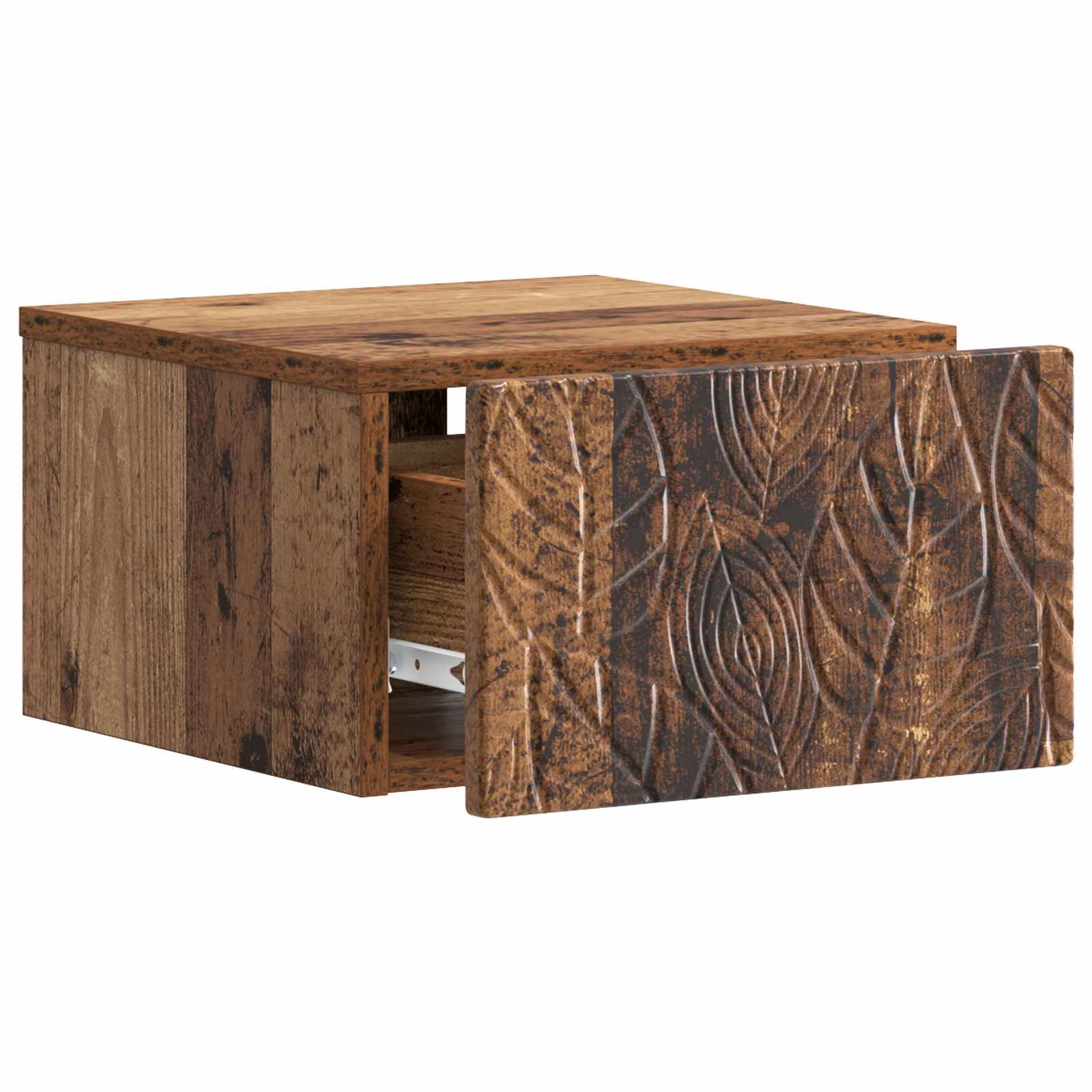 Wandmontage Zijtafel 2 pcs Oud hout 34,5 x 33 x 20 cm is nu te koop bij PeponiXL, paradijselijk wonen!