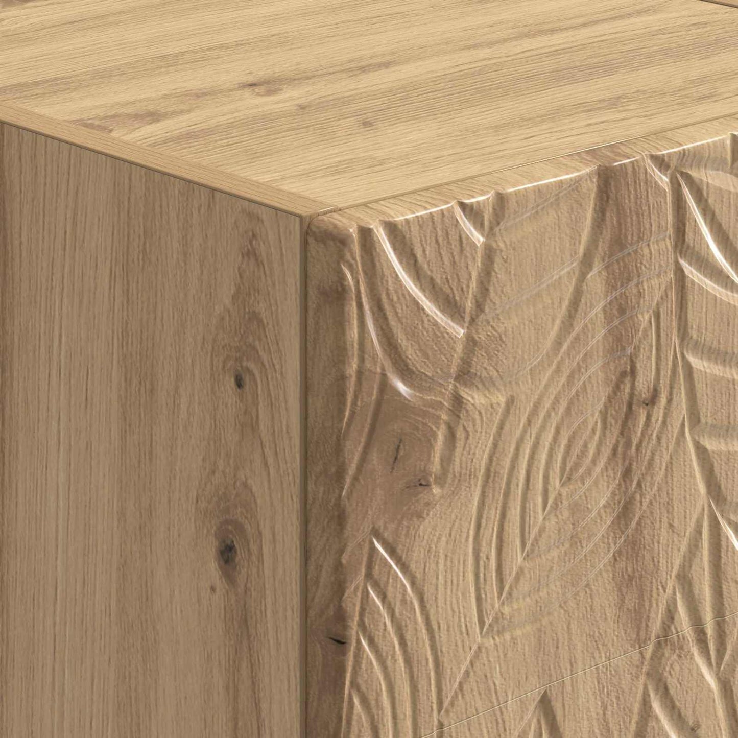 Wandmontage Zijtafel 2 pcs Artisanaal eiken 34,5 x 33 x 20 cm is nu te koop bij PeponiXL, paradijselijk wonen!