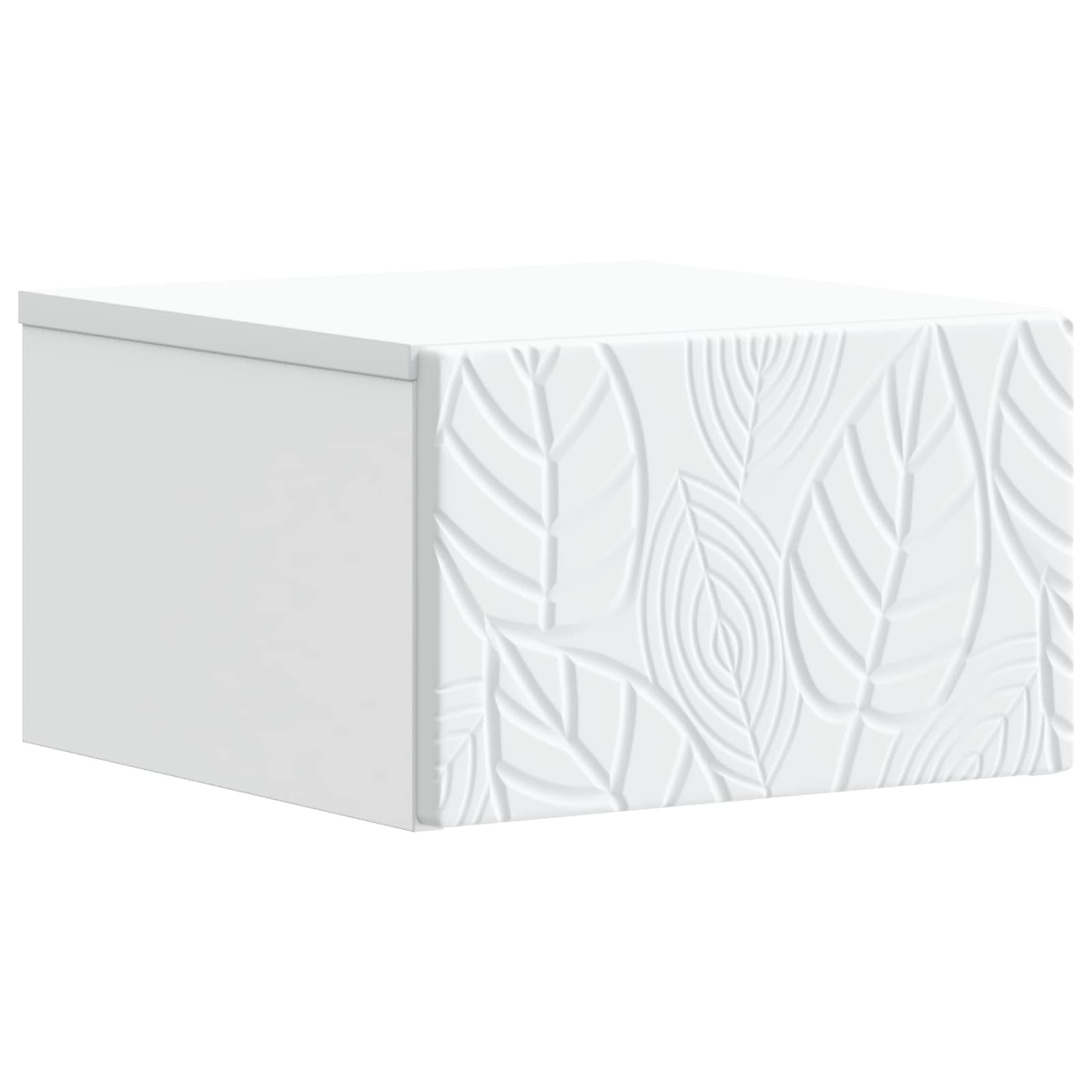 Wandbeugel Bedkast 2 pcs Wit 49 x 34,5 x 20 cm Bewerkt hout is nu te koop bij PeponiXL, paradijselijk wonen!