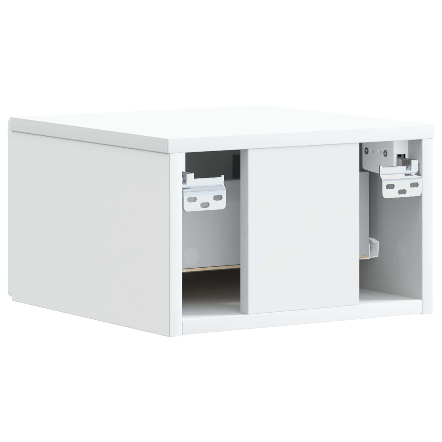 Wandbeugel Bedkast 2 pcs Wit 49 x 34,5 x 20 cm Bewerkt hout is nu te koop bij PeponiXL, paradijselijk wonen!