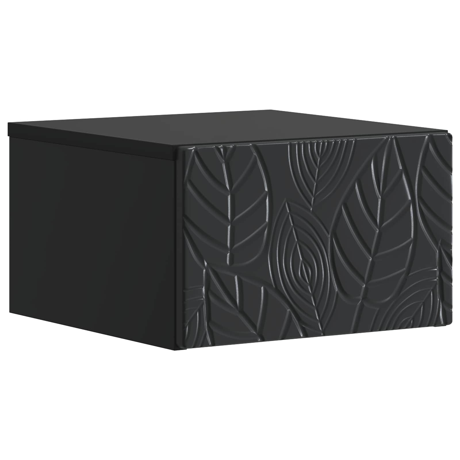 Wandbeugel Bedkast Zwart 49 x 34,5 x 20 cm Bewerkt hout is nu te koop bij PeponiXL, paradijselijk wonen!