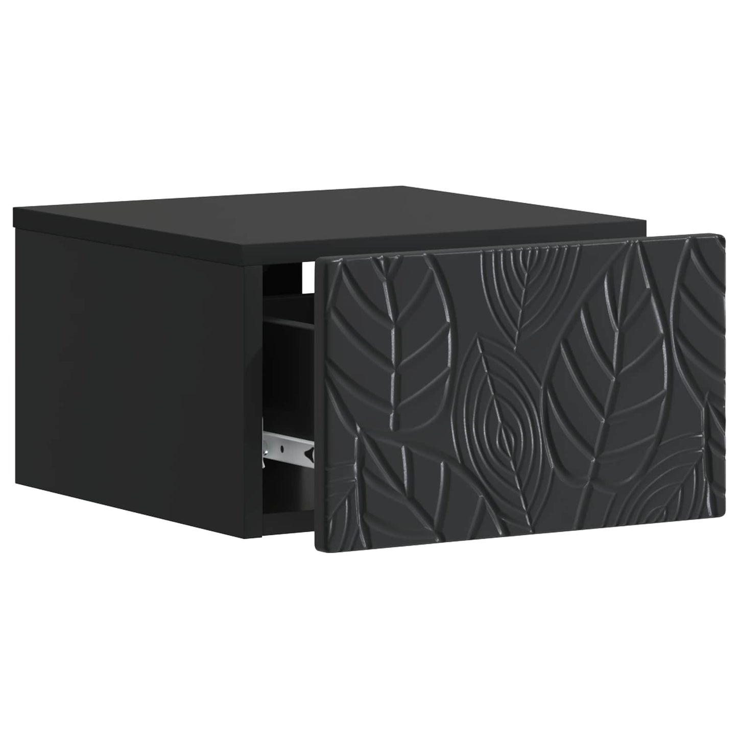 Wandbeugel Bedkast Zwart 49 x 34,5 x 20 cm Bewerkt hout is nu te koop bij PeponiXL, paradijselijk wonen!