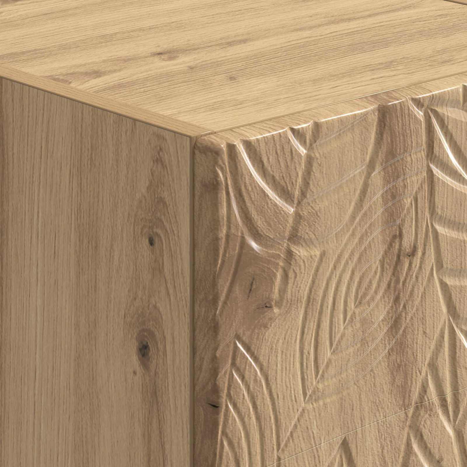 Wandbeugel Bedkast Artisanaal eiken 34,5 x 33 x 40 cm is nu te koop bij PeponiXL, paradijselijk wonen!