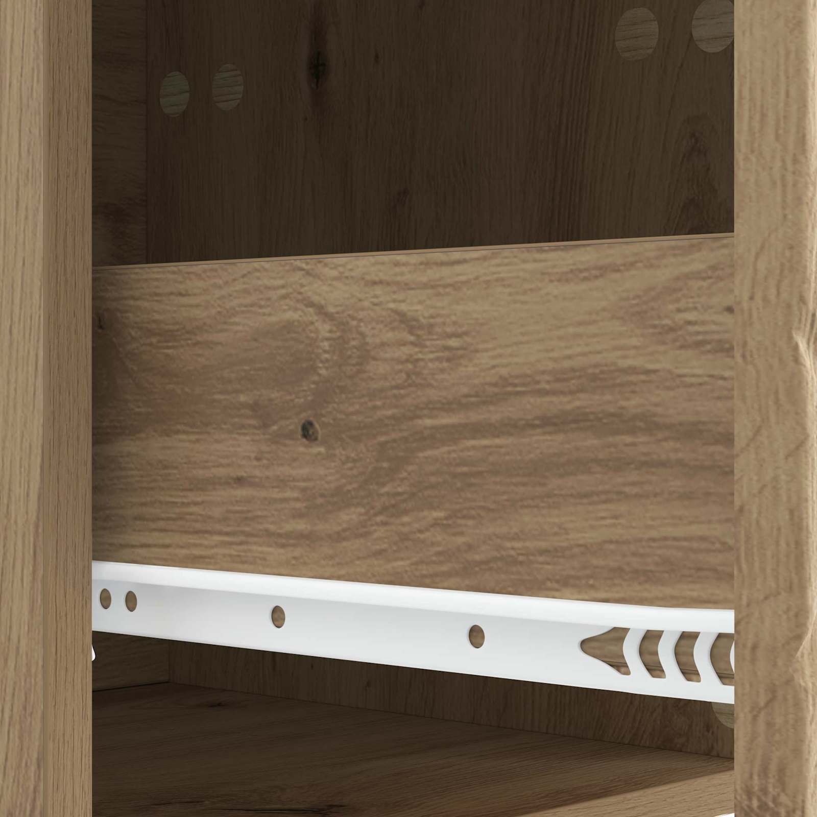 Wandbeugel Bedkast Artisanaal eiken 34,5 x 33 x 40 cm is nu te koop bij PeponiXL, paradijselijk wonen!