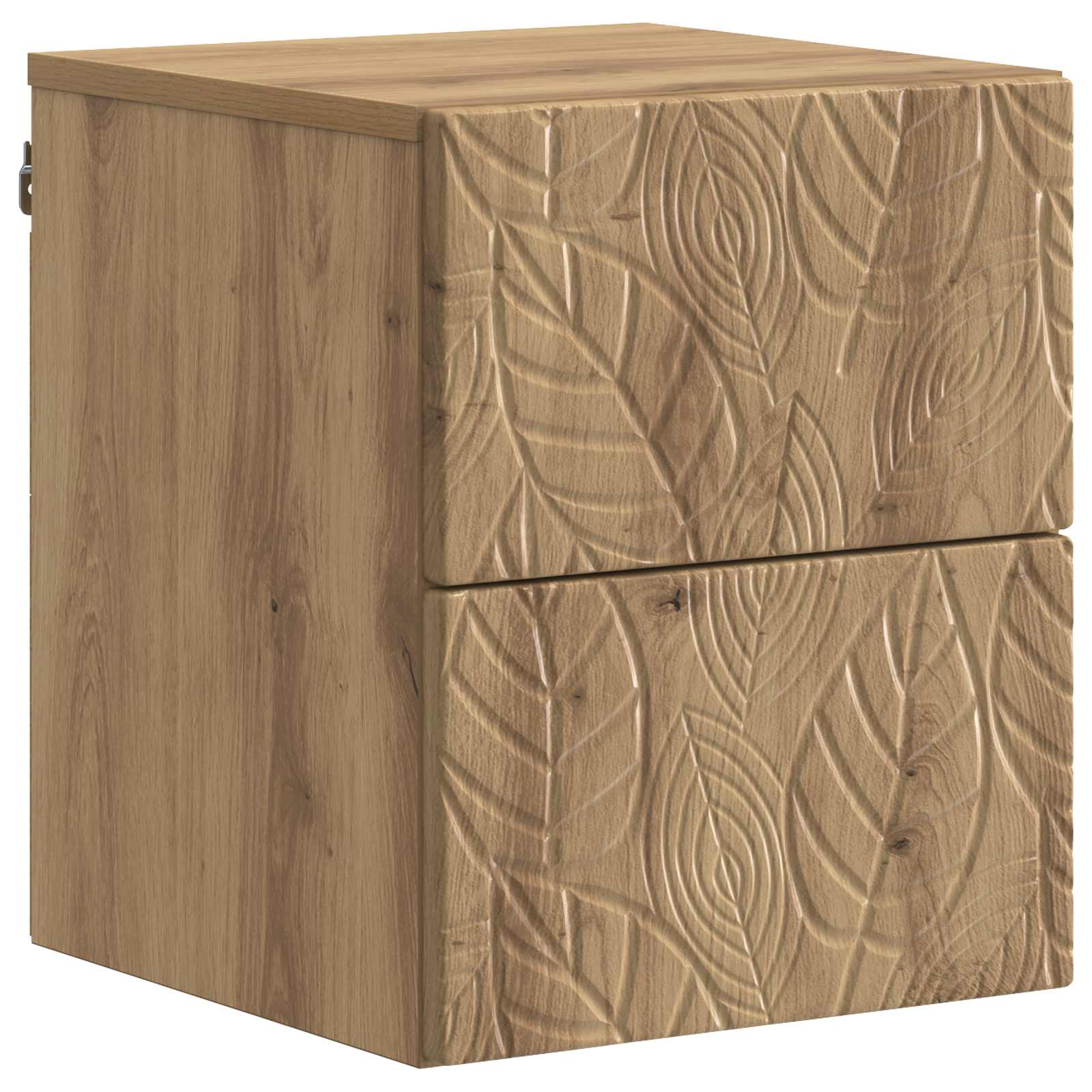 Wandbeugel Bedkast 2 pcs Artisanaal eiken 34,5 x 33 x 40 cm is nu te koop bij PeponiXL, paradijselijk wonen!