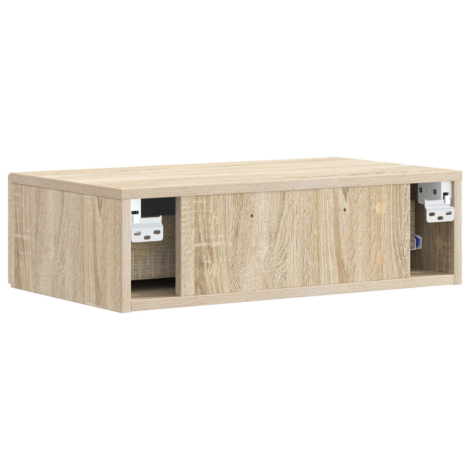 Wandmontage Zijtafel Sonoma Eiken 59 x 34,5 x 17 cm is nu te koop bij PeponiXL, paradijselijk wonen!